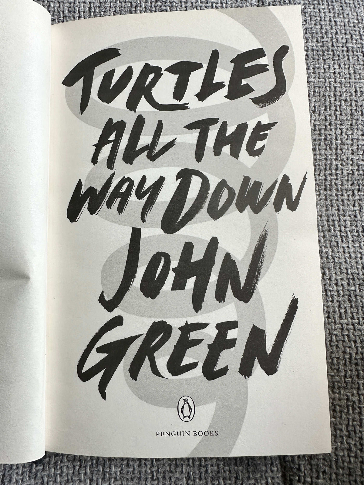 2017*1st* Turtles All The Way Down - John Green (Penguin Books) - Honeyburn Books (UK)