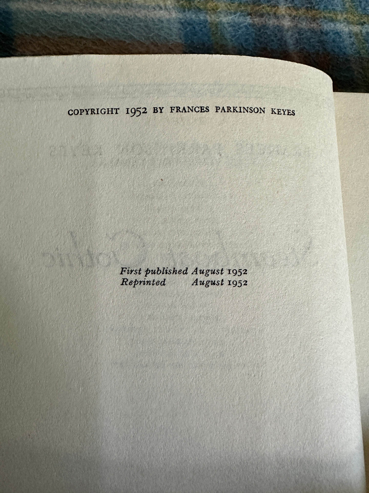 1952 Steamboat Gothic - France’s Parkinson Keyes(Eyre & Spottiswoode) - Honeyburn Books (UK)