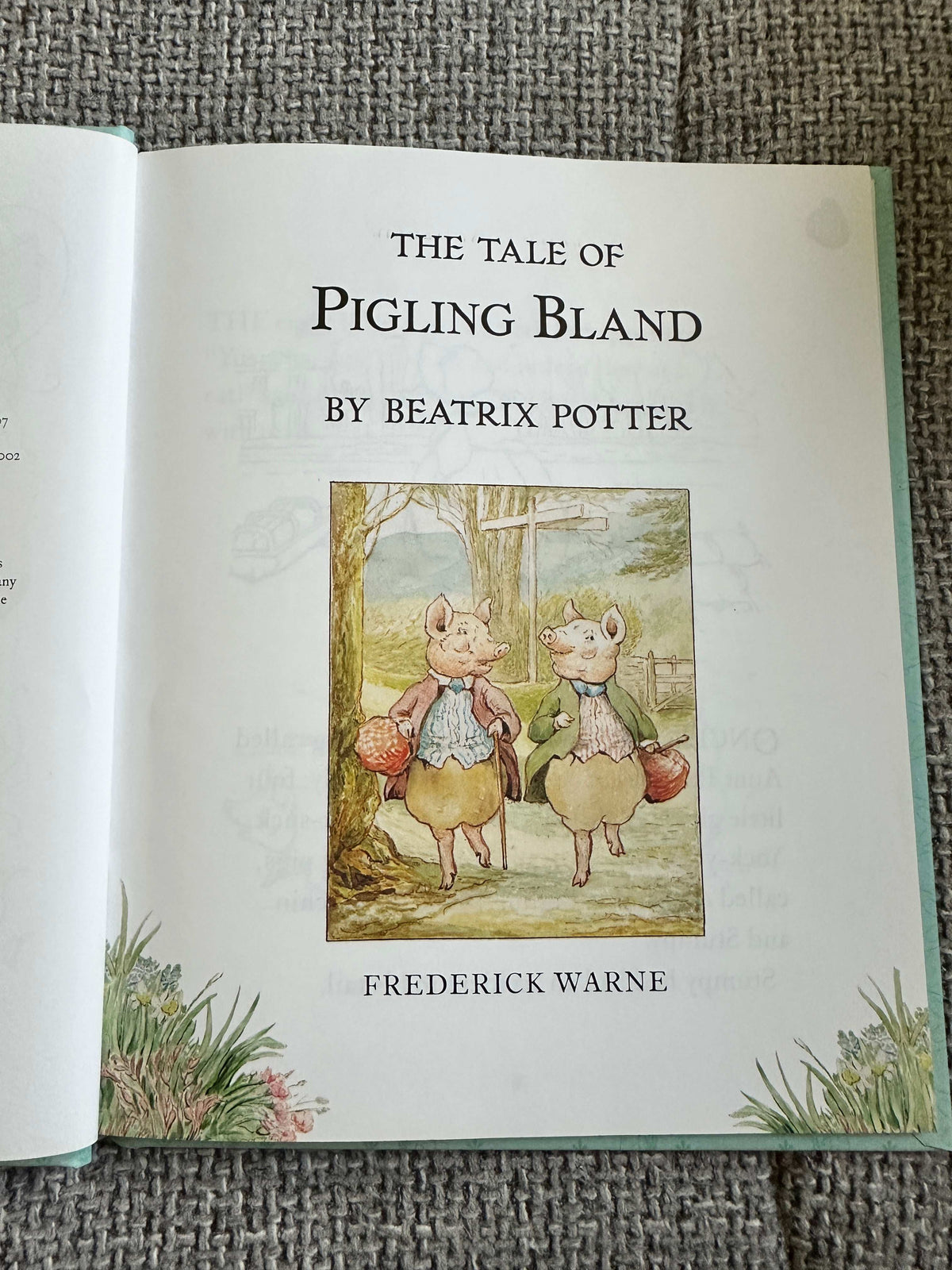 2007 The Tale Of Pigling Bland - Beatrix Potter (Frederick Warne & Co Ltd) - Honeyburn Books (UK)