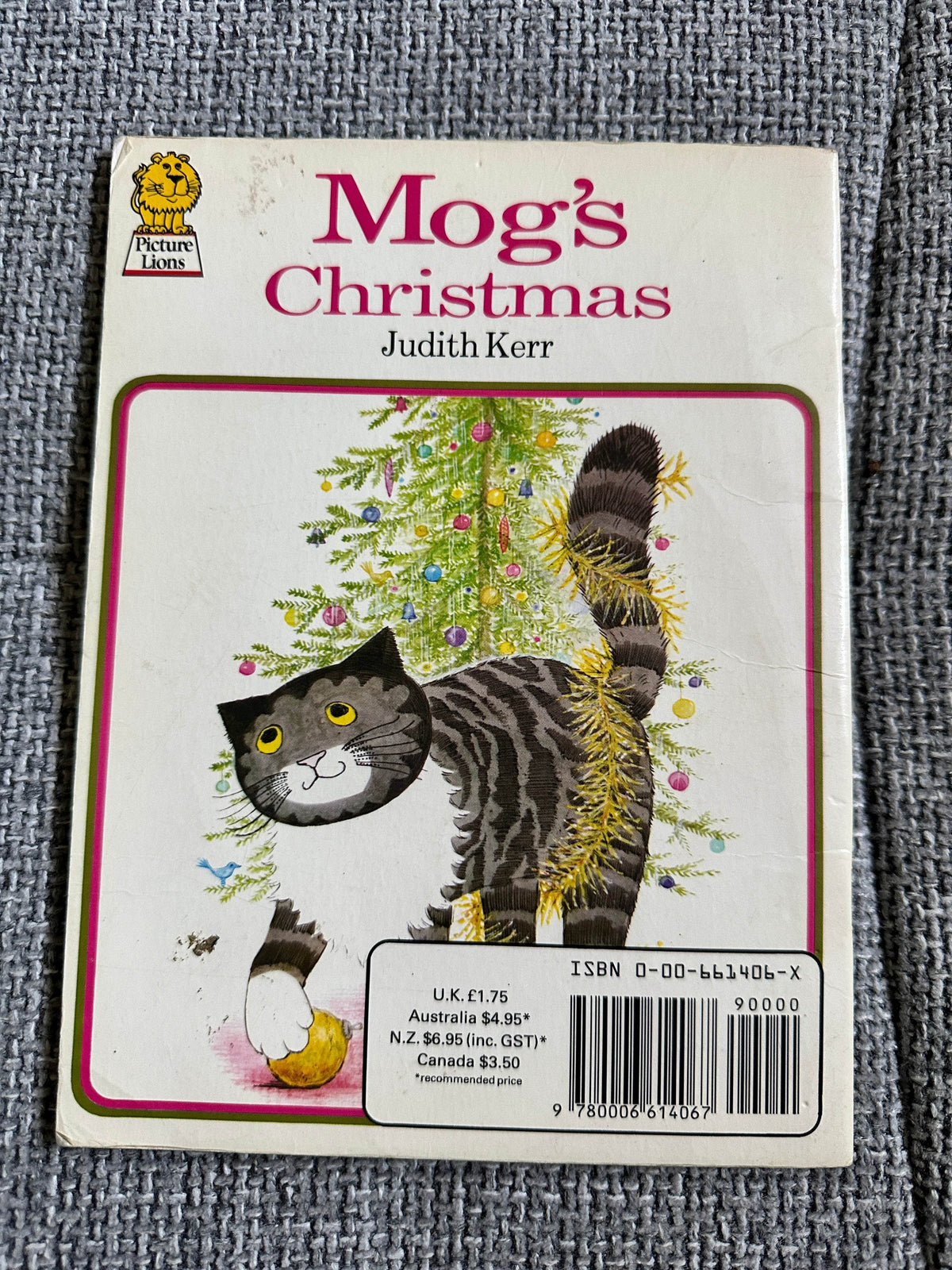 1978 Mog’s Christmas - Judith Kerr(Picture Lions) - Honeyburn Books (UK)