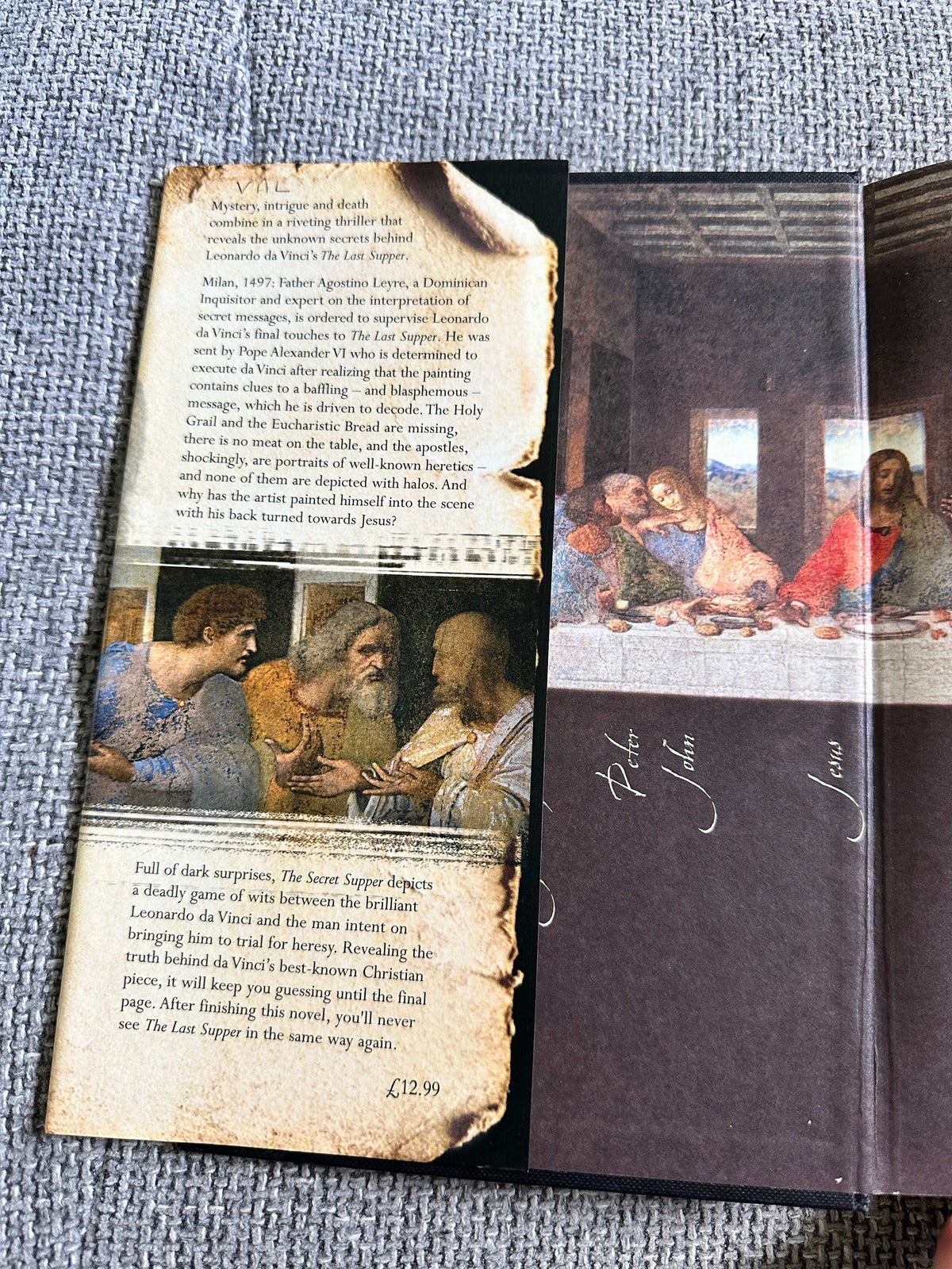 2006 The Secret Supper - Javier Sierra (Simon & Schuster ) - Honeyburn Books (UK)