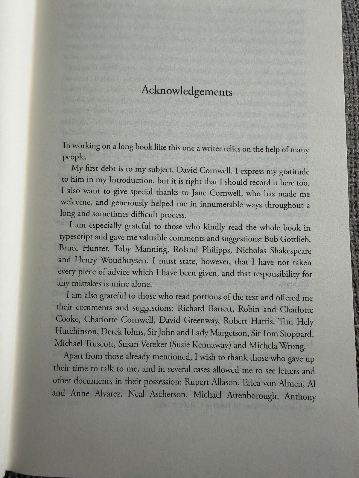 2015 John Le Carré The Biography- Adam Sisman (Bloomsbury)
