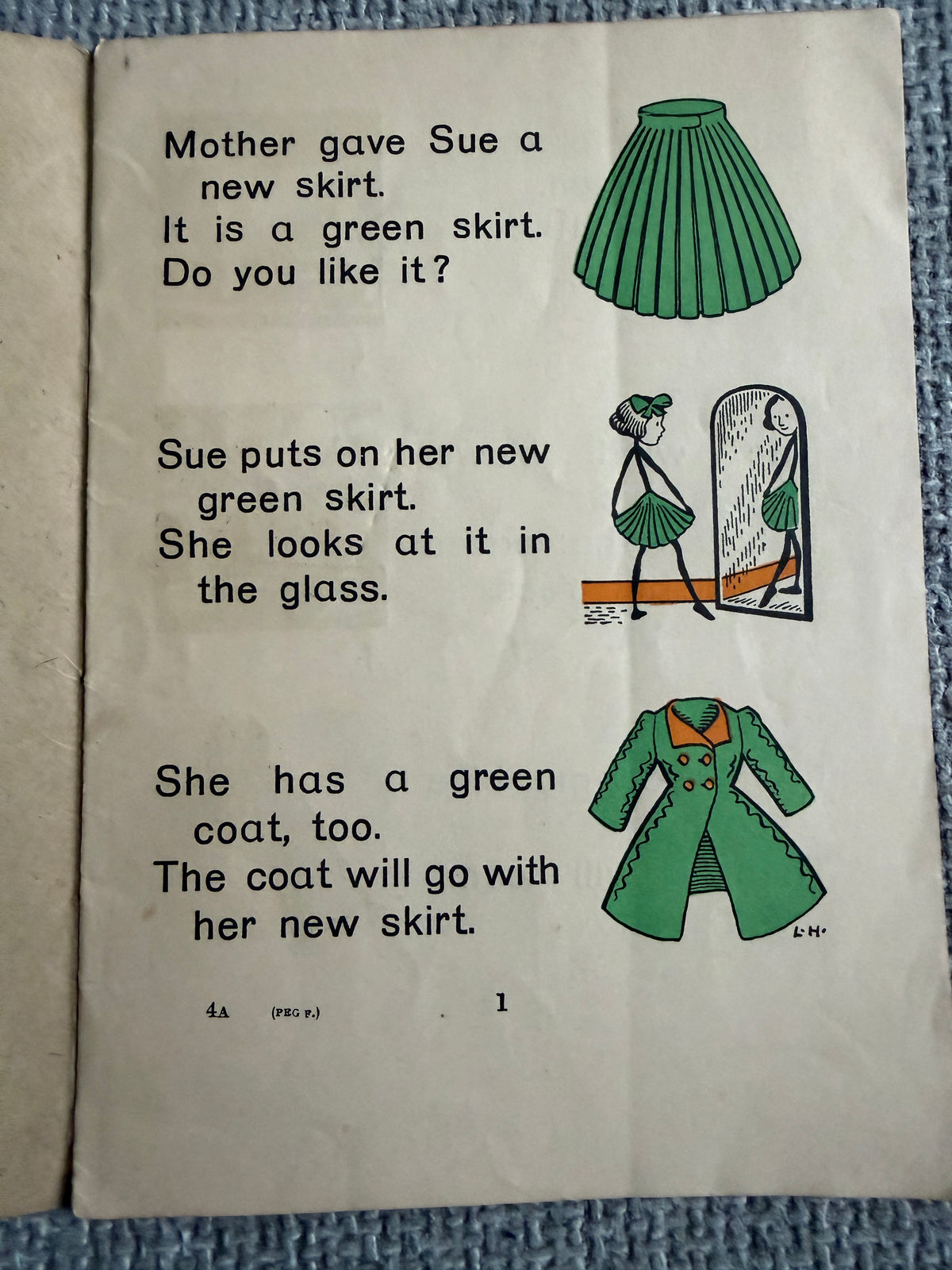 1946 The Peg Family Coloured Readers IV - A. Simon & Sue (MacMillan & Co. Ltd)