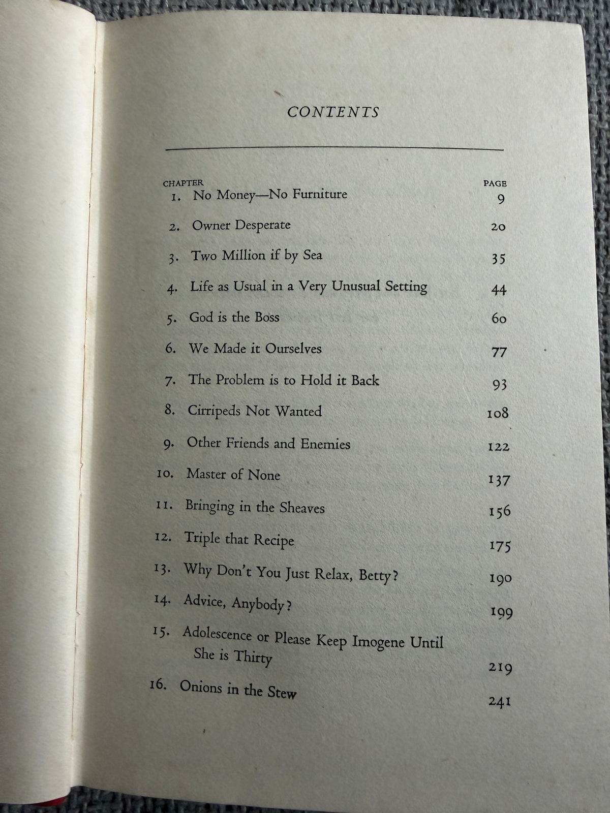 1955*1st* Onions In The Stew - Betty MacDonald (Hammond, Hammond & Co)