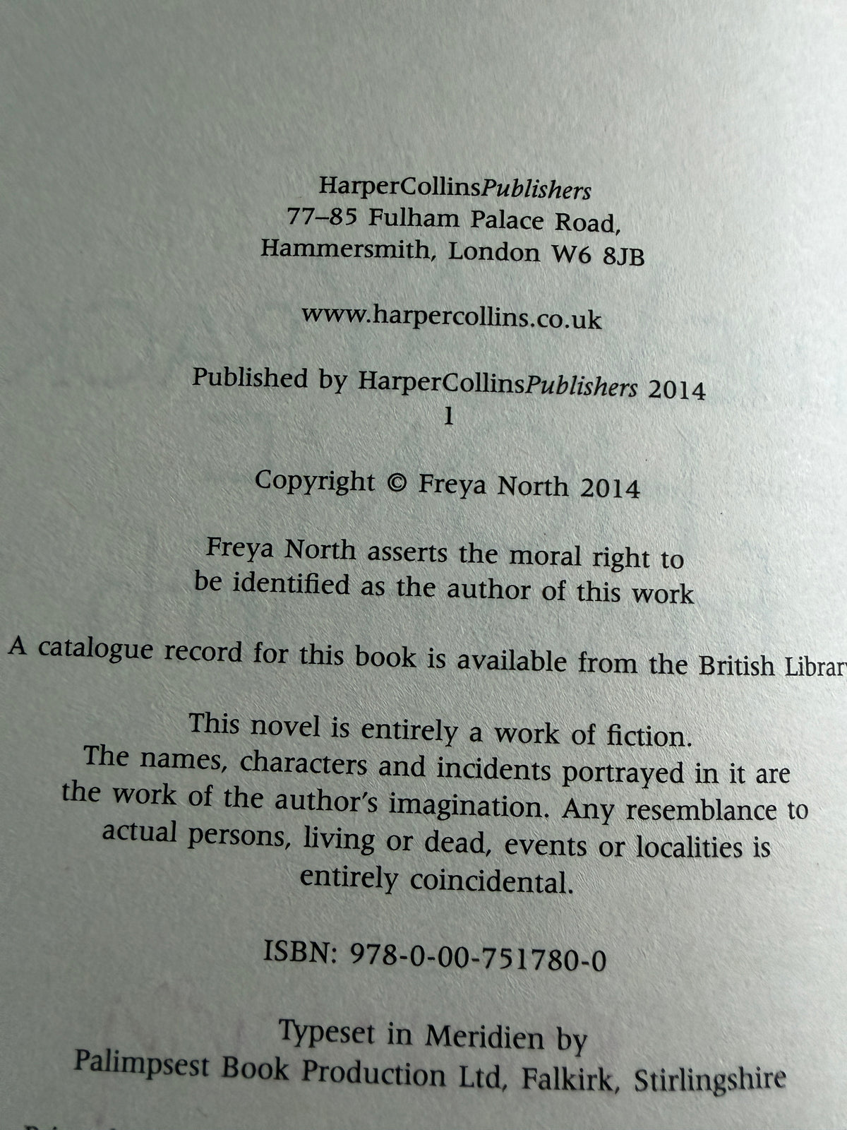2014*1st Signed* The Way Back Home - Freya North (HarperCollins)