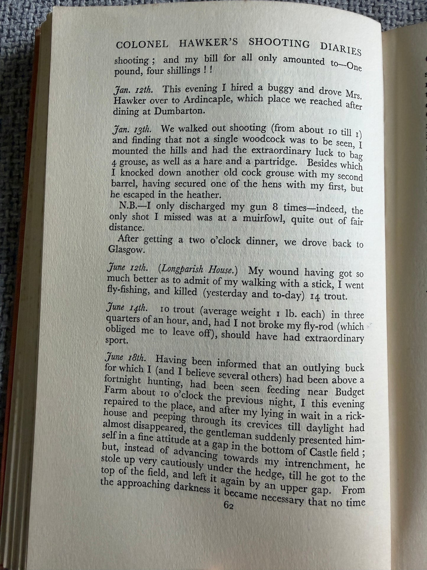 1931*1st* Colonel Hawker’s Shooting Diaries - Eric Parker (Editor) Philip Allan Published