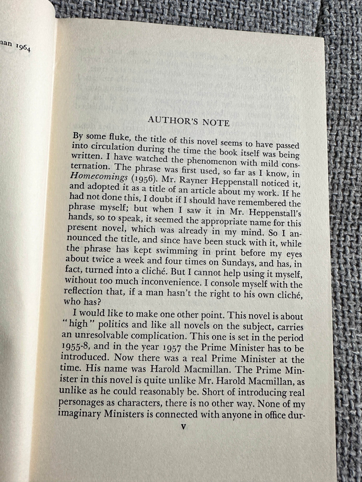 1964*1st*Corridors Of Power - C. P. Snow(MacMillan)Sidney Nolan Dust Jacket - Honeyburn Books (UK)