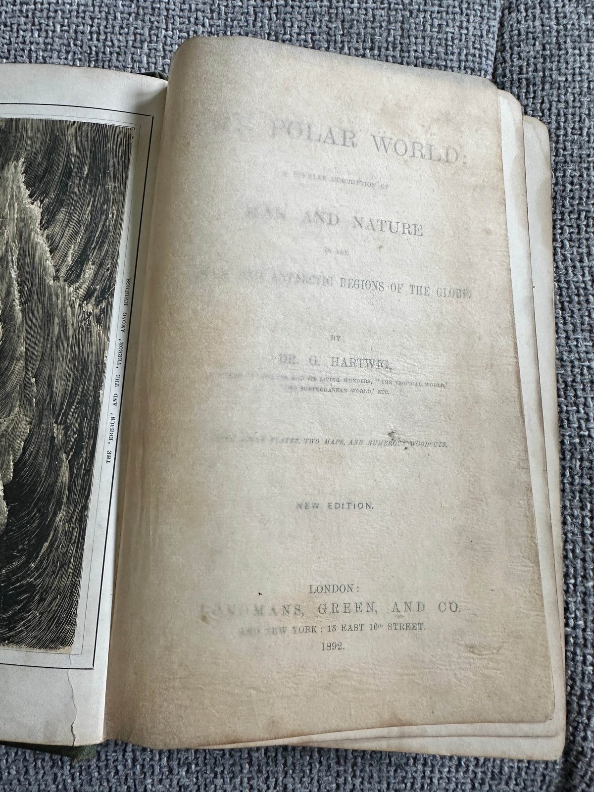 1892 The Polar World - Dr. G. Hartwig(Longmans Green & Co) - Honeyburn Books (UK)
