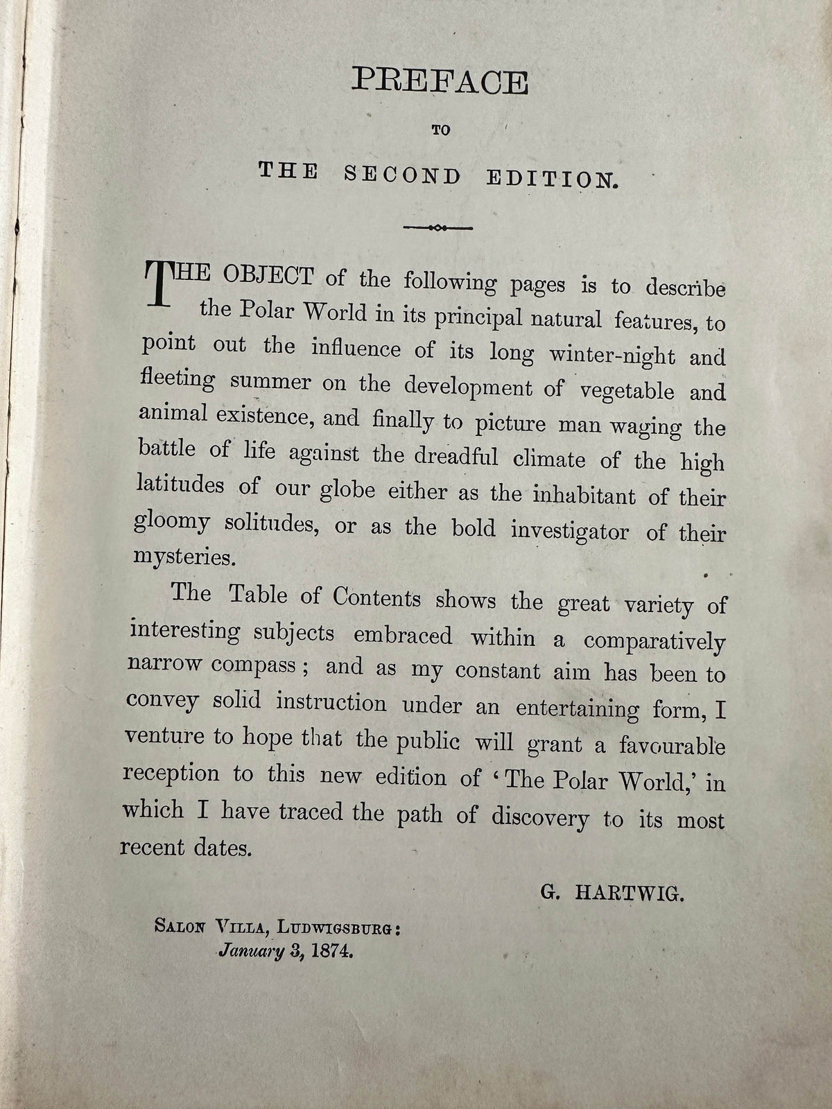 1892 The Polar World - Dr. G. Hartwig(Longmans Green & Co) - Honeyburn Books (UK)