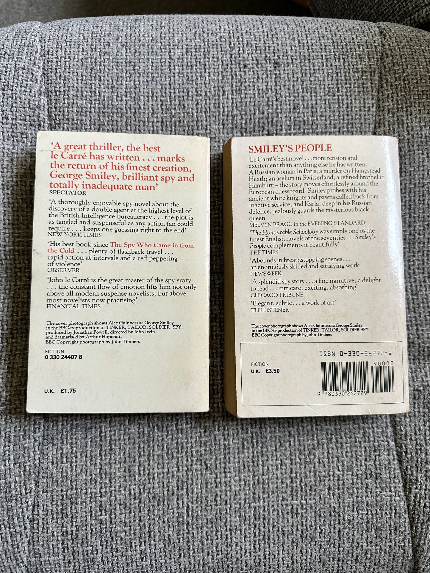 1980/81 Tinker Tailor / Smiley’s People - John Le Carré (Pan Books) - Honeyburn Books (UK)