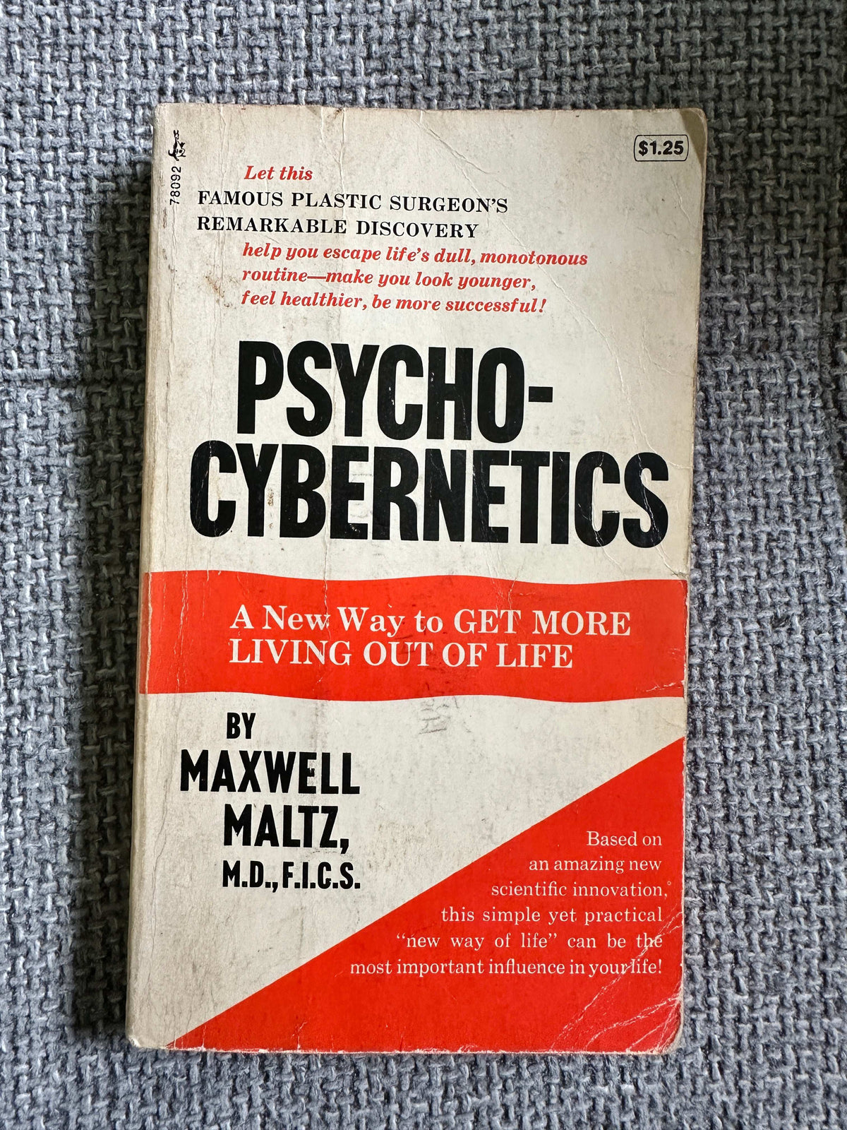 1974 Psycho Cybernetics - Maxwell Maltz (Pocket Books New York) - Honeyburn Books (UK)