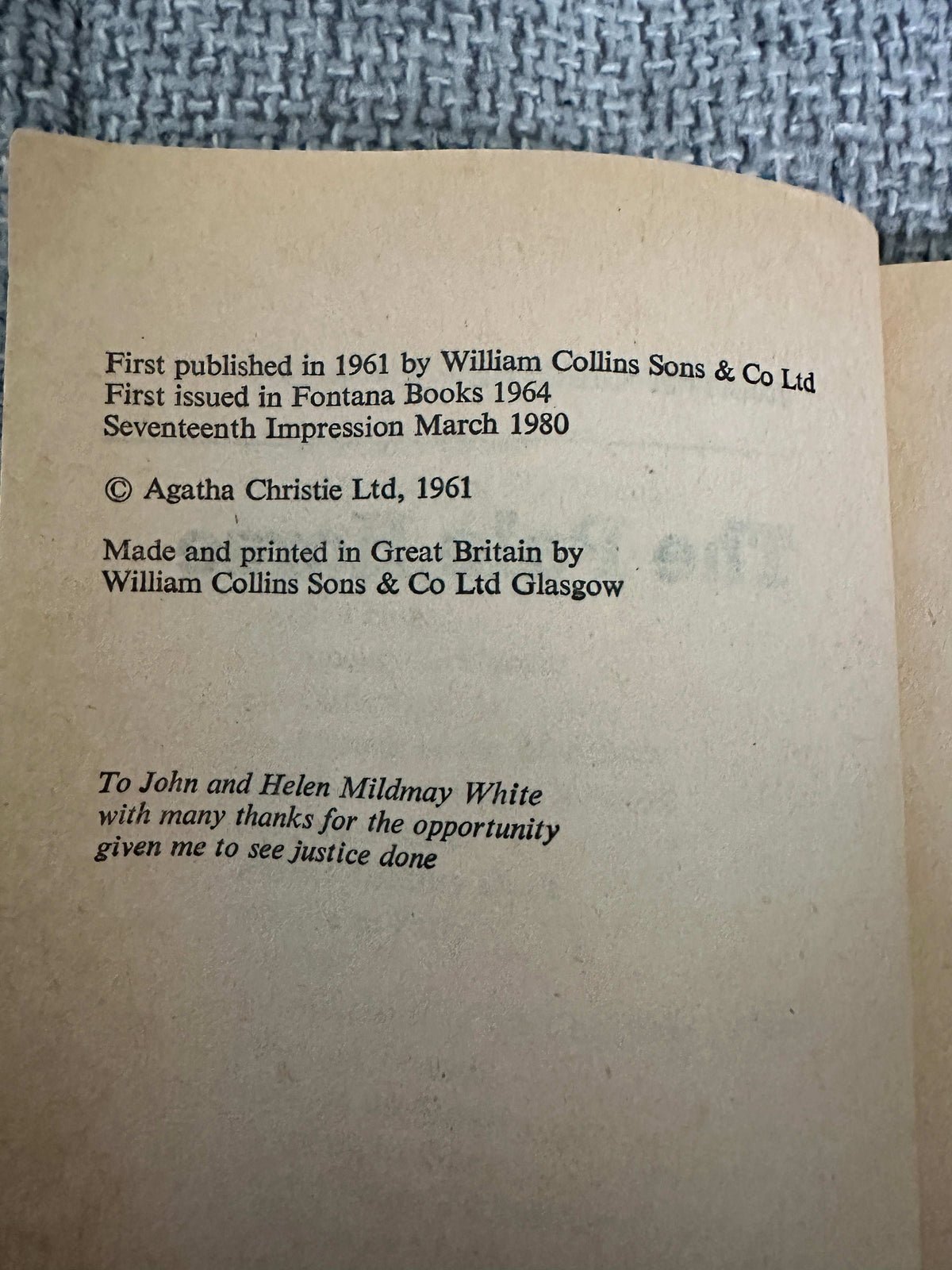 1980 The Pale Horse - Agatha Christie (Fontana)