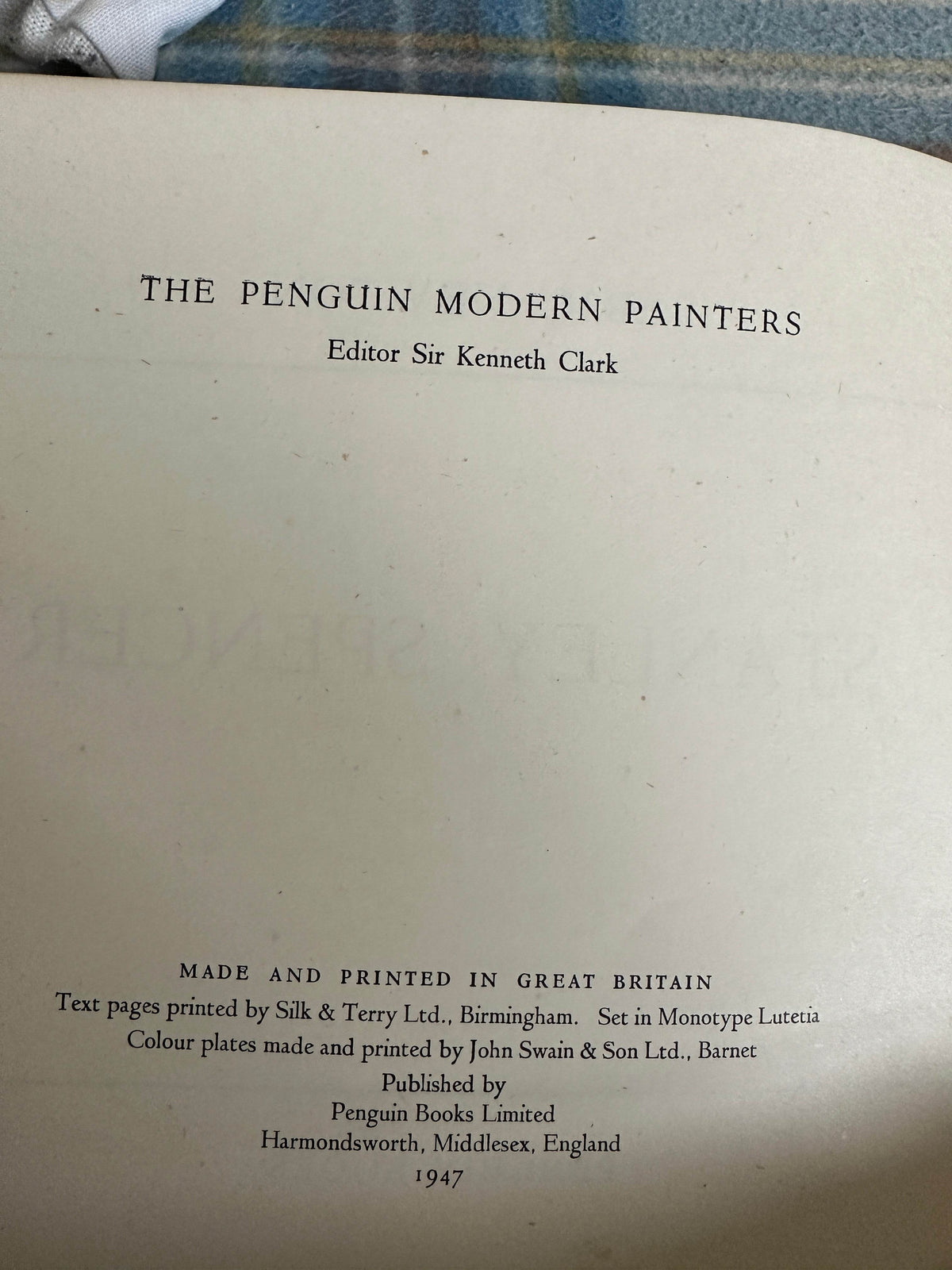 1947 Stanley Spencer(Penguin Modern Painters) Penguin Books - Honeyburn Books (UK)