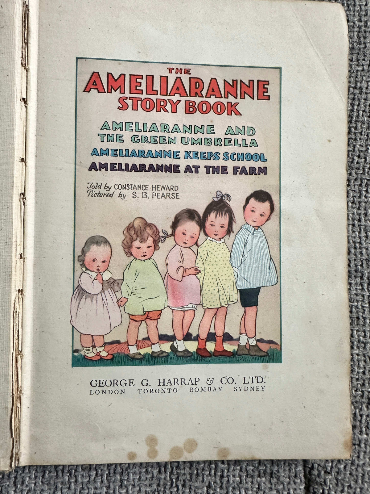 1941*1st* The Ameliaranne Story Book - Constance Heward (Susan Beatrice Pearse Illust) George G. Harrap & Co Ltd