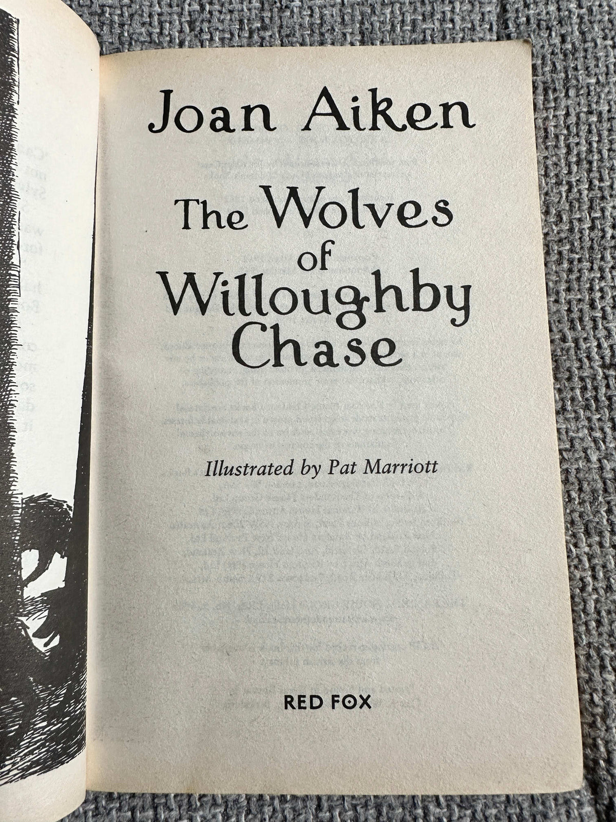 2004 The Wolves Of Willoughby Chase - Joan Aiken (Pat Marriott Illust) Red Fox Publishers