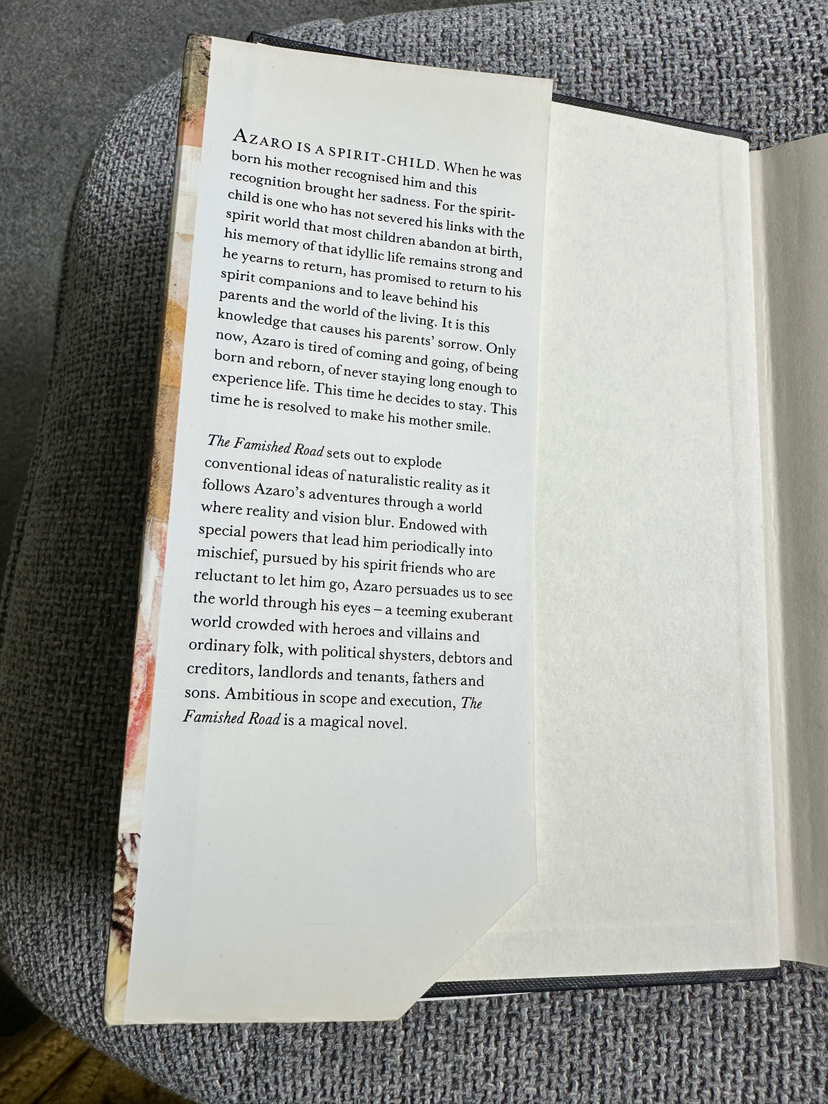 1991 The Famished Road - Ben Okri (Jonathan Cape)