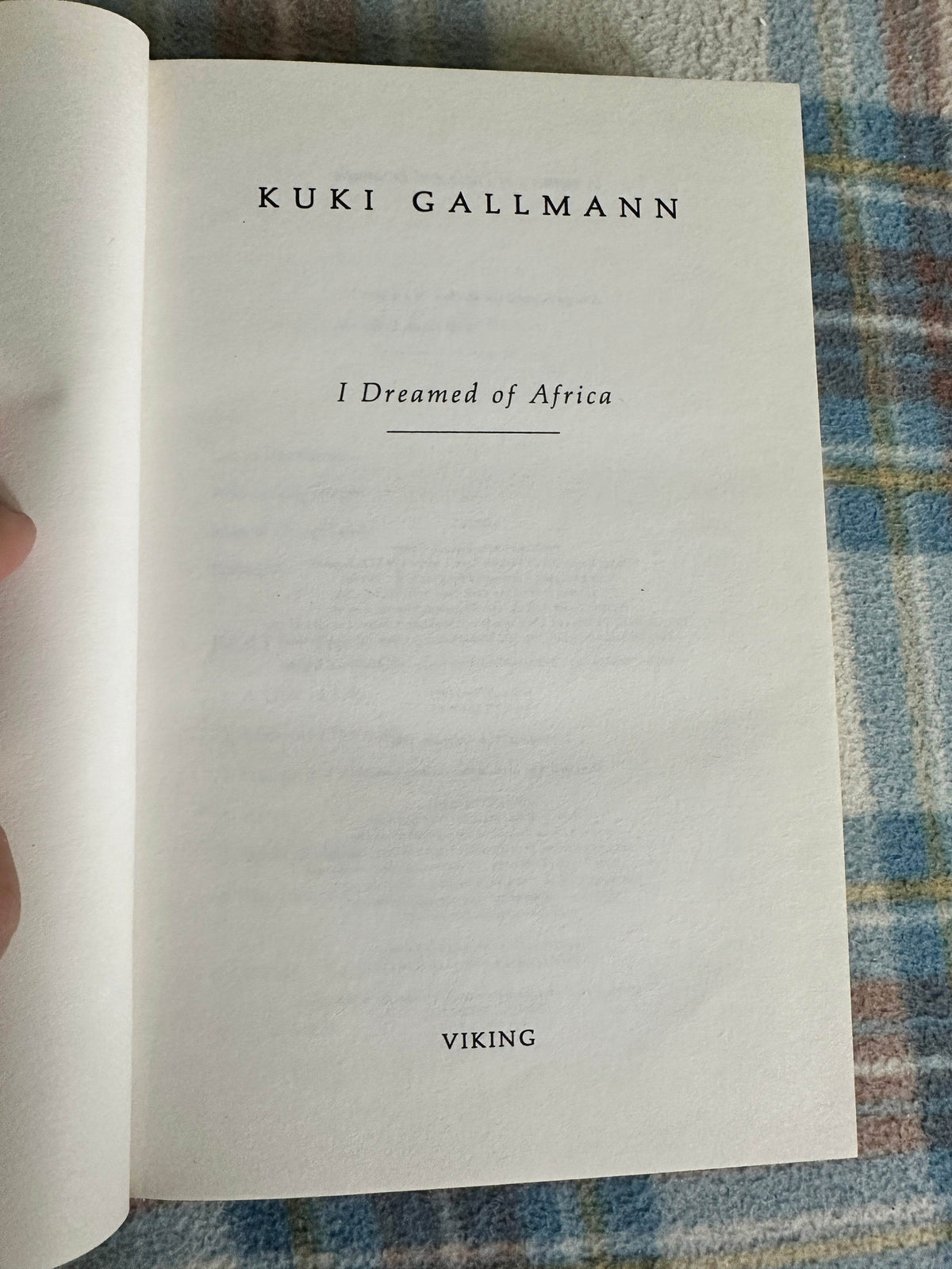 1991*1st* I Dreamed Of Africa - Kuki Gallman(Viking) - Honeyburn Books (UK)
