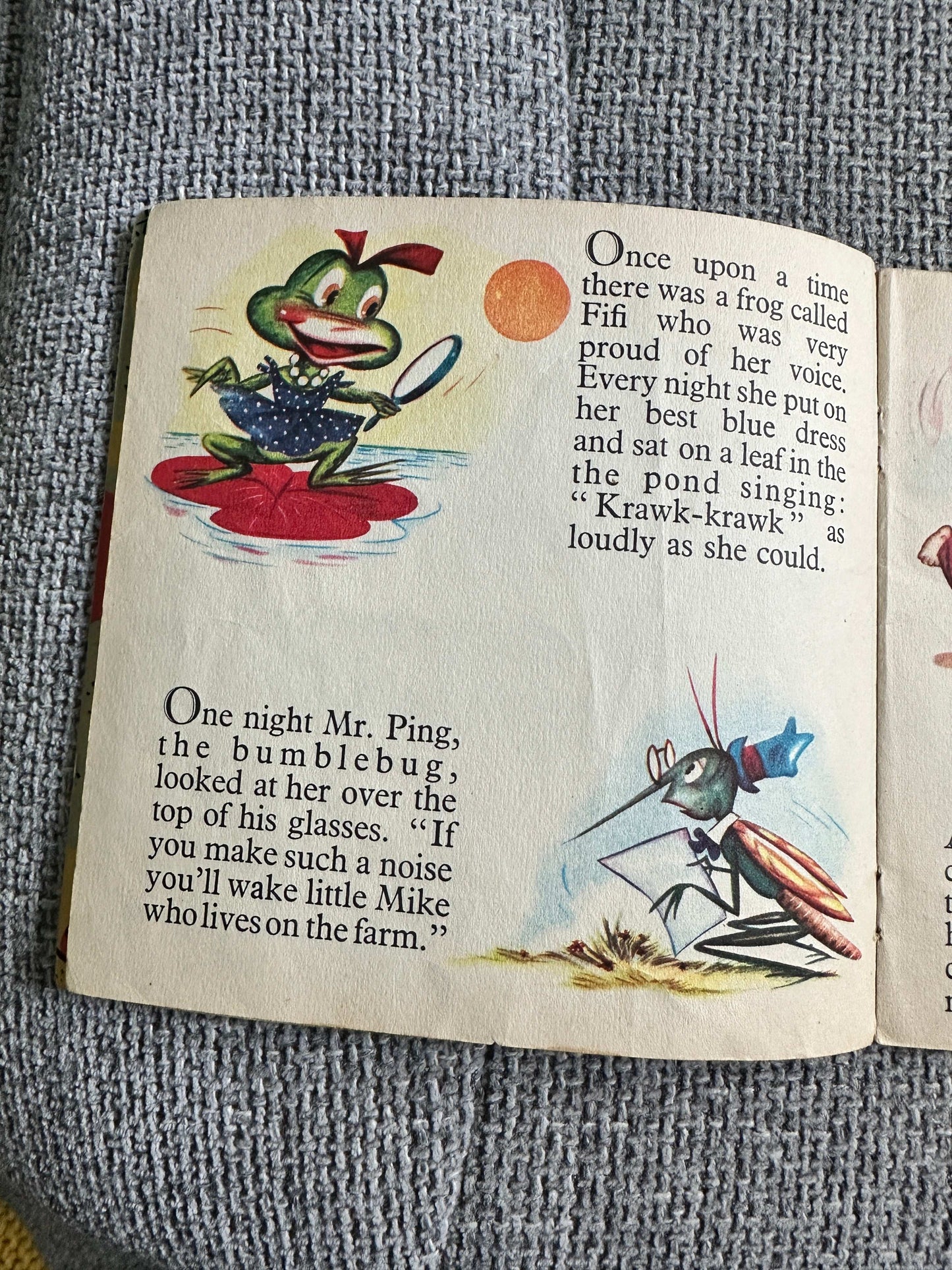 1960’s Fifi The Frog (Once Upon A Time Series) Printed In Holland