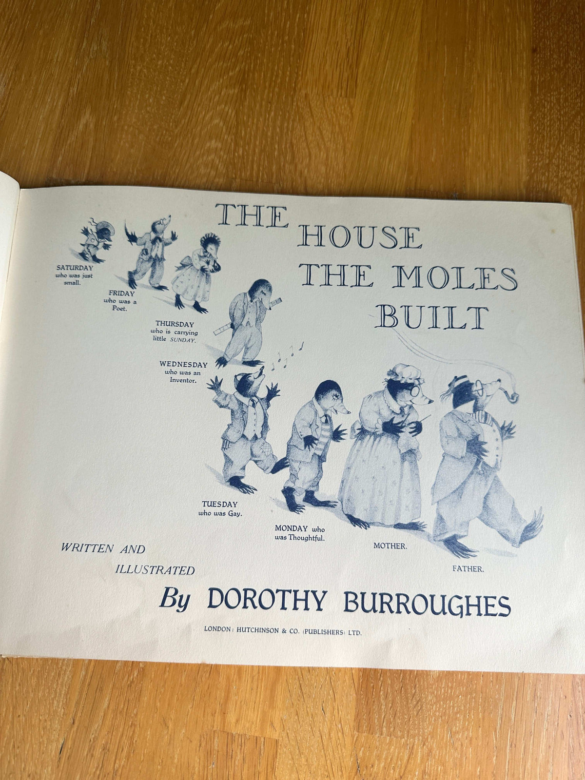 1945*1st* The House The Moles Built - Dorothy Burroughes (Hutchinson & Co Ltd)