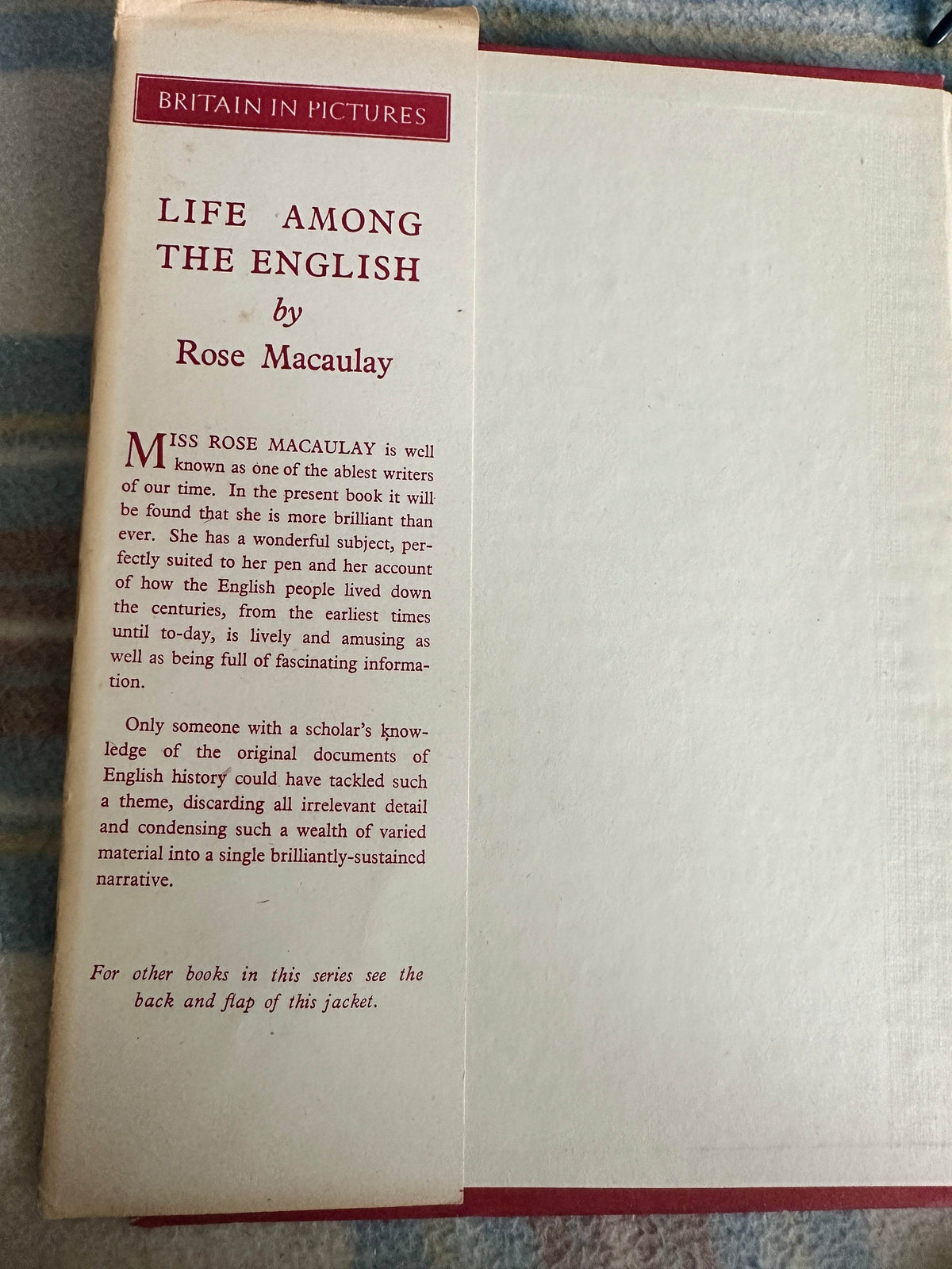 1942*1st* Life Among The English - Rose Macaulay(Collins) - Honeyburn Books (UK)
