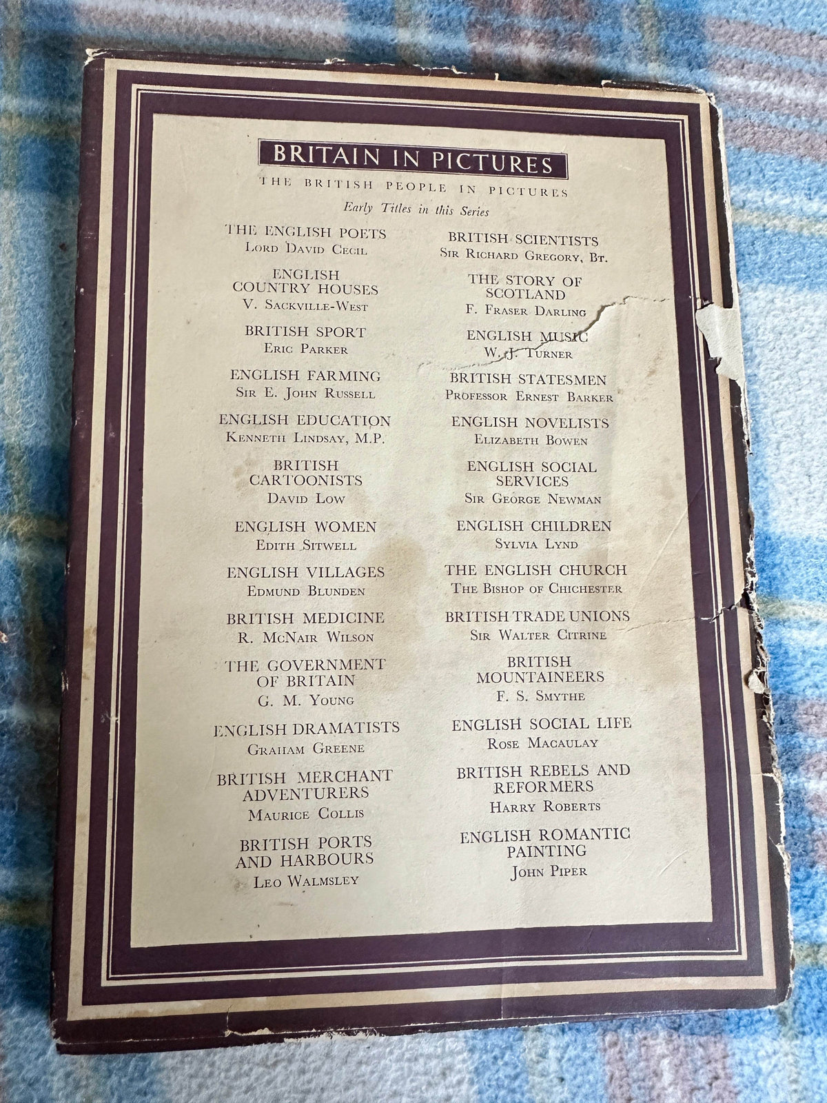1942*1st* English Novelists - Elizabeth Bowen(Collins) - Honeyburn Books (UK)
