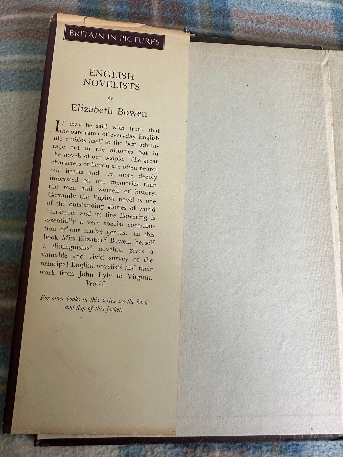1942*1st* English Novelists - Elizabeth Bowen(Collins) - Honeyburn Books (UK)