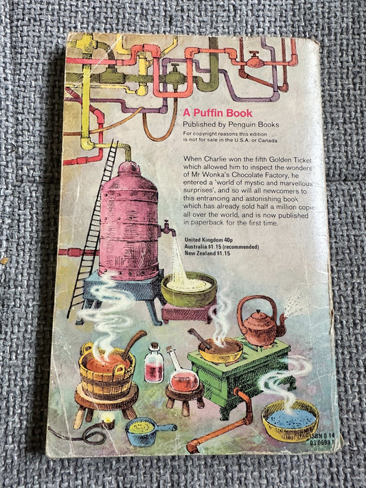 1975 Charlie & The Chocolate Factory- Roald Dahl (Faith Jaques Illust) Puffin Books