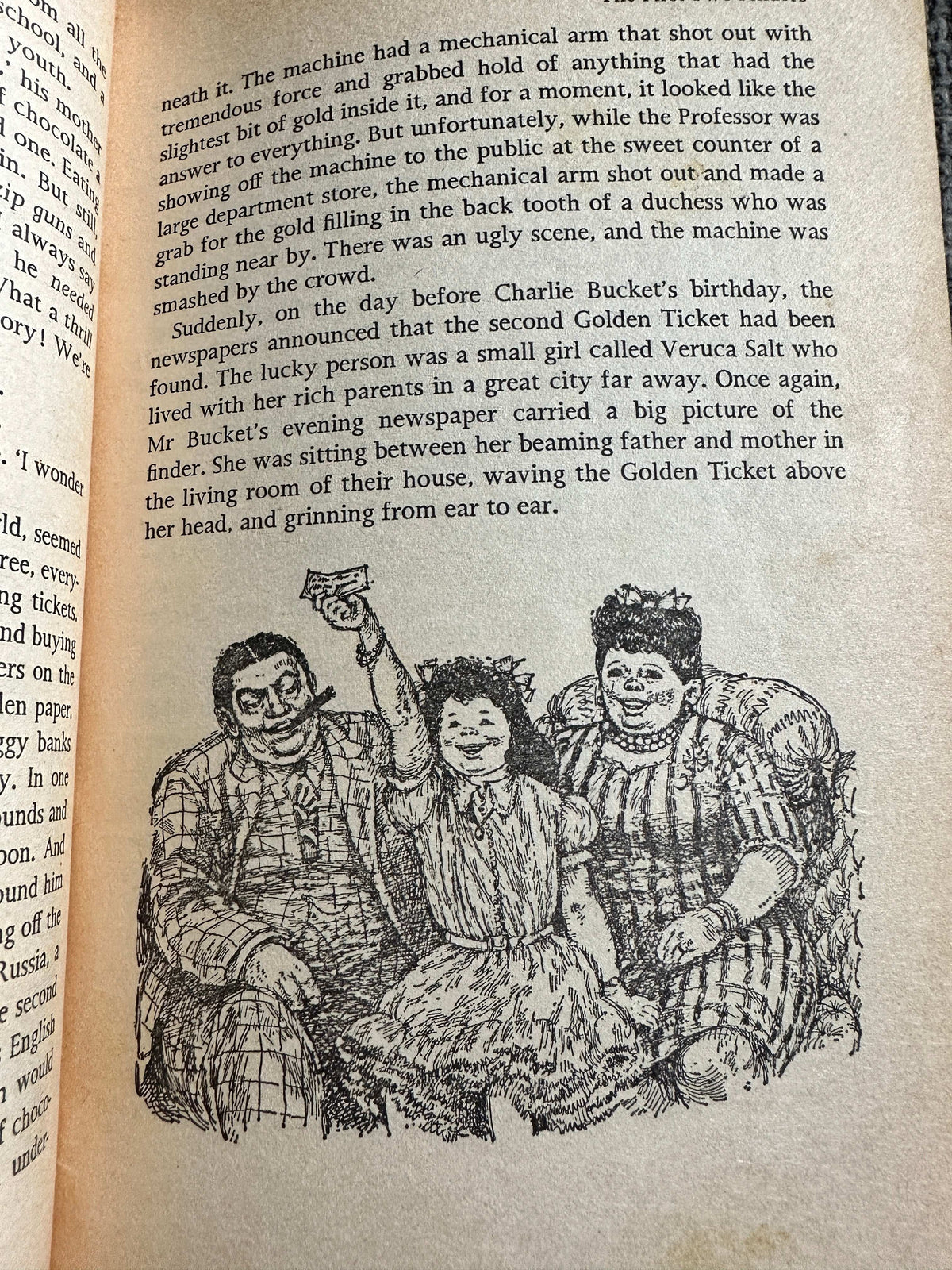 1975 Charlie & The Chocolate Factory- Roald Dahl (Faith Jaques Illust) Puffin Books