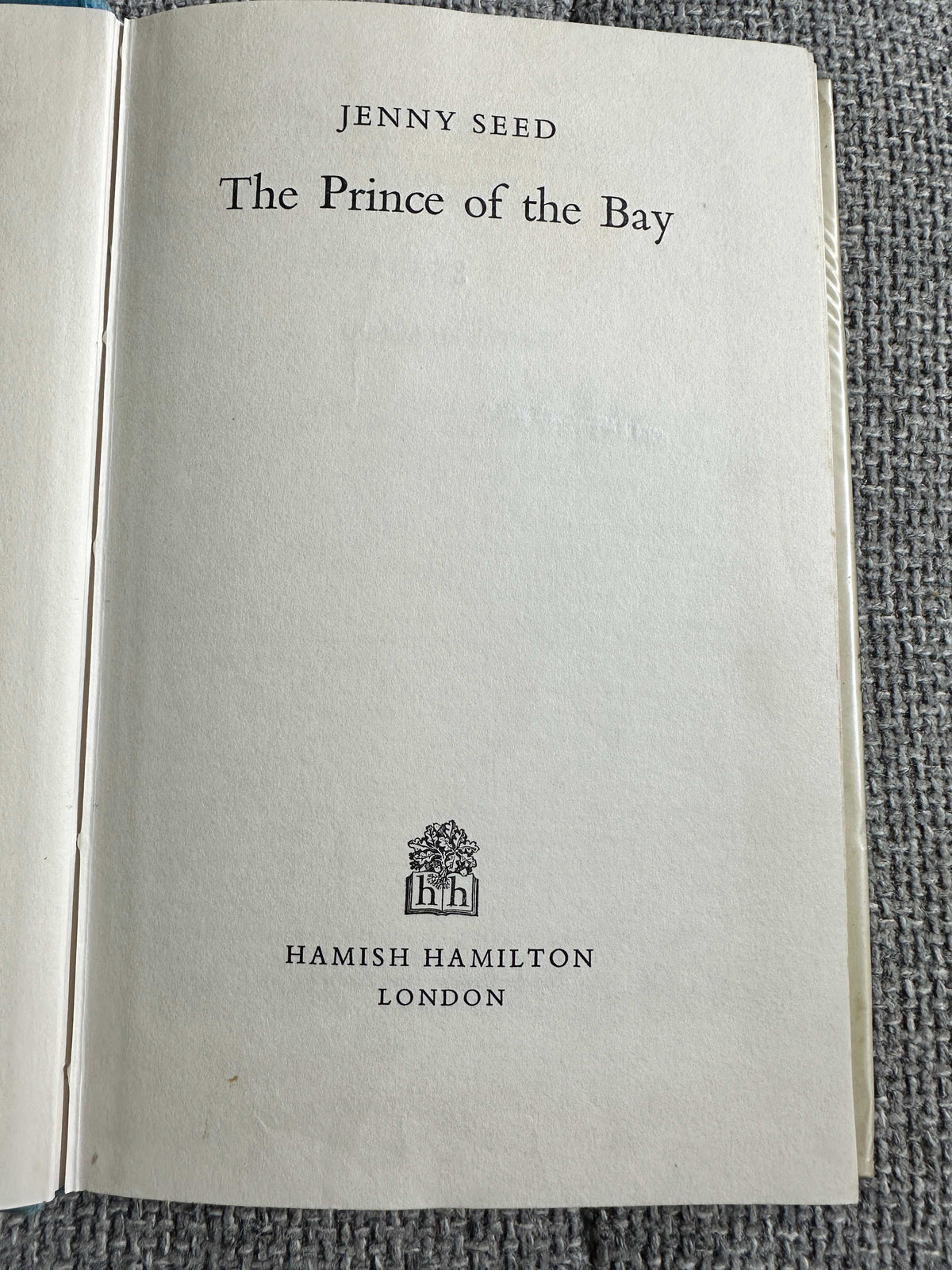 1970*1st* The Prince Of The Bay - Jenny Seed (Hamish Hamilton)