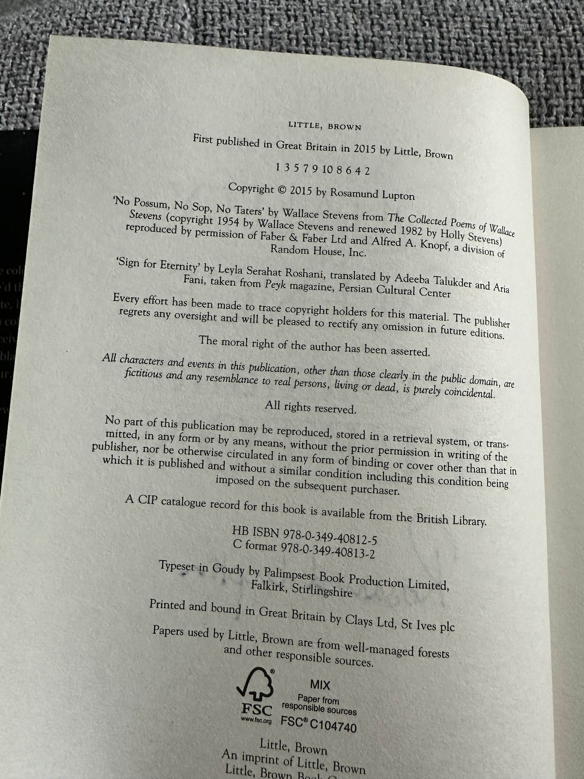 2015*Signed 1st* The Quality Of Silence - Rosamund Upton(Little Brown Publisher) - Honeyburn Books (UK)