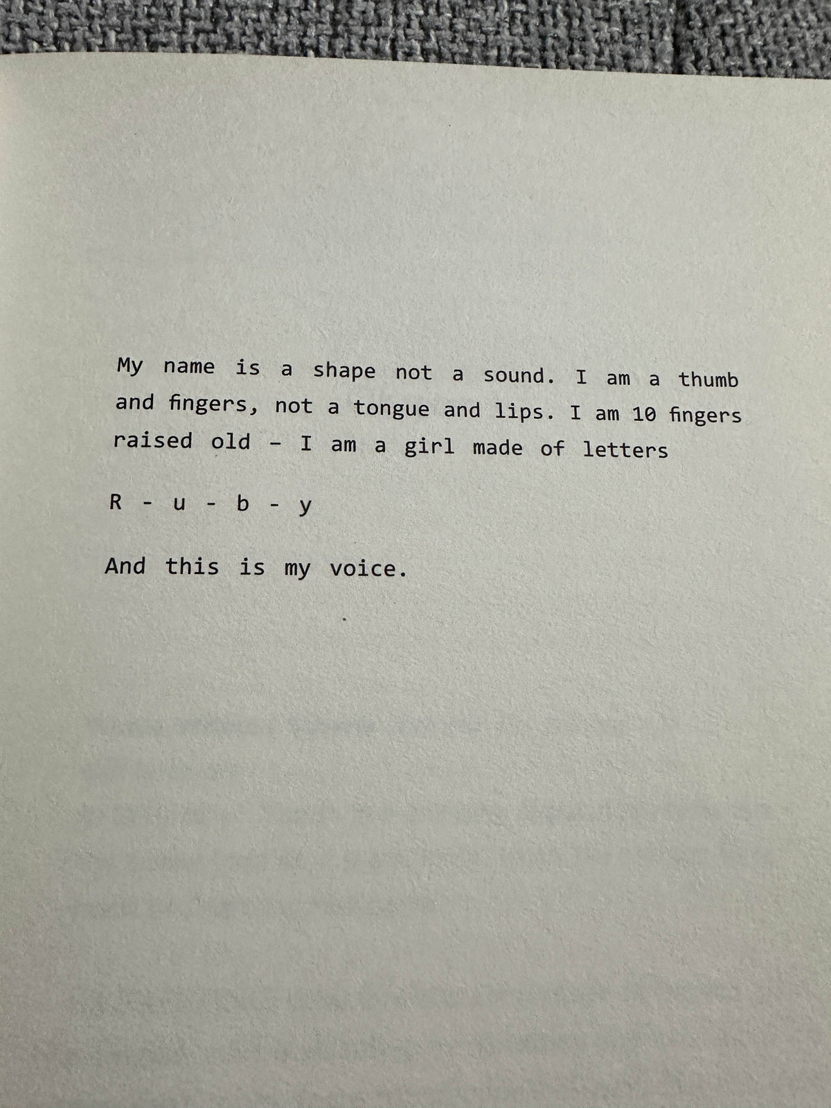 2015*Signed 1st* The Quality Of Silence - Rosamund Upton(Little Brown Publisher) - Honeyburn Books (UK)