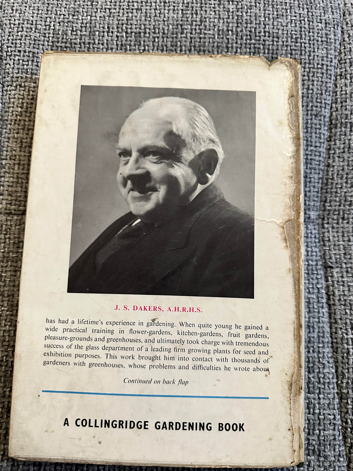 1962*1st* Greenhouse Plants In Colour - J. S. Dakers (W.H. & L. Collingridge Ltd) - Honeyburn Books (UK)
