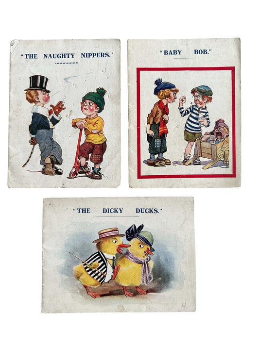 1920’s 3 x Buddy’s Books Series Booklets Illustrated by Dudley Graham Buxton (Inter-Art)