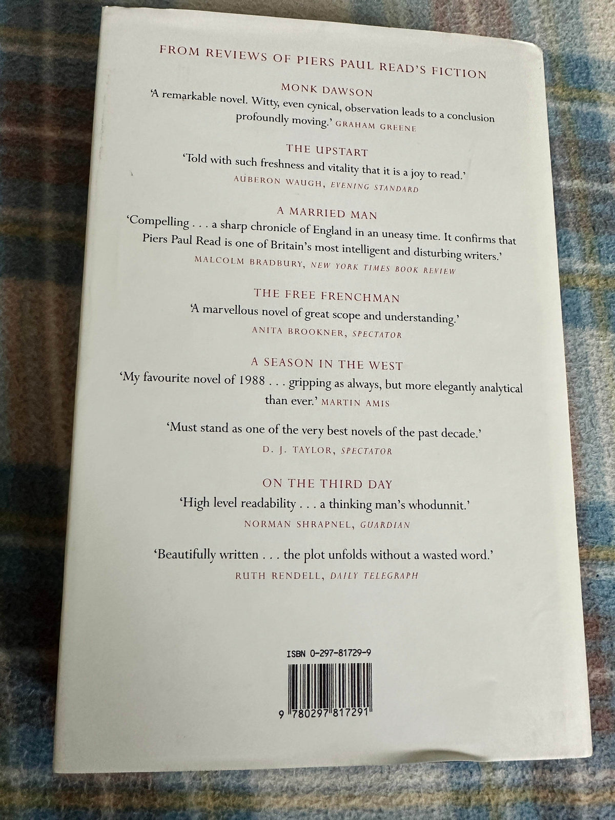 1995*1st* A Patriot In Berlin- Piers Paul Read(Weidenfeld & Nicolson) - Honeyburn Books (UK)