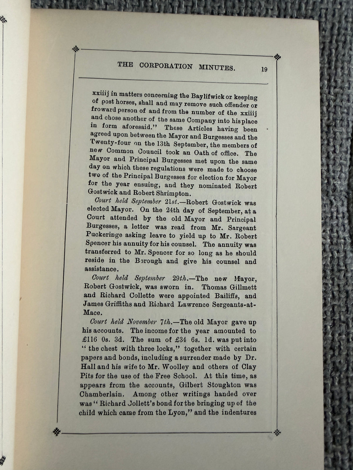 1890 The Corporation Records Of St. Albans - A. E. Gibbs (Gibbs & Bamforth)