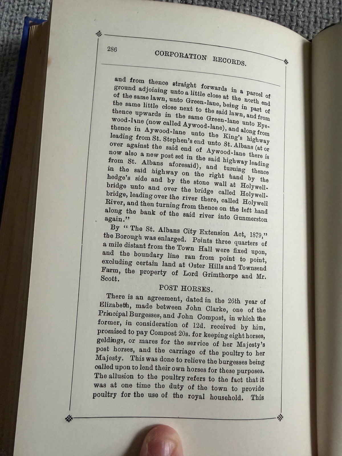 1890 The Corporation Records Of St. Albans - A. E. Gibbs (Gibbs & Bamforth)