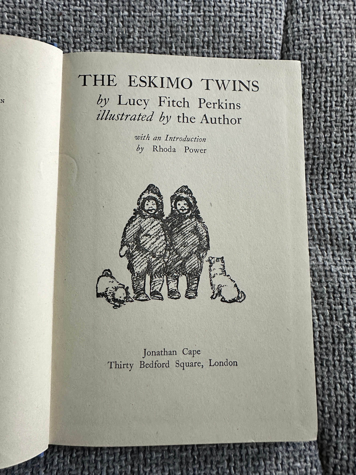 1946 The Eskimo Twins - Lucy Fitch Perkins(intro Rhoda Power)Jonathan Cape - Honeyburn Books (UK)