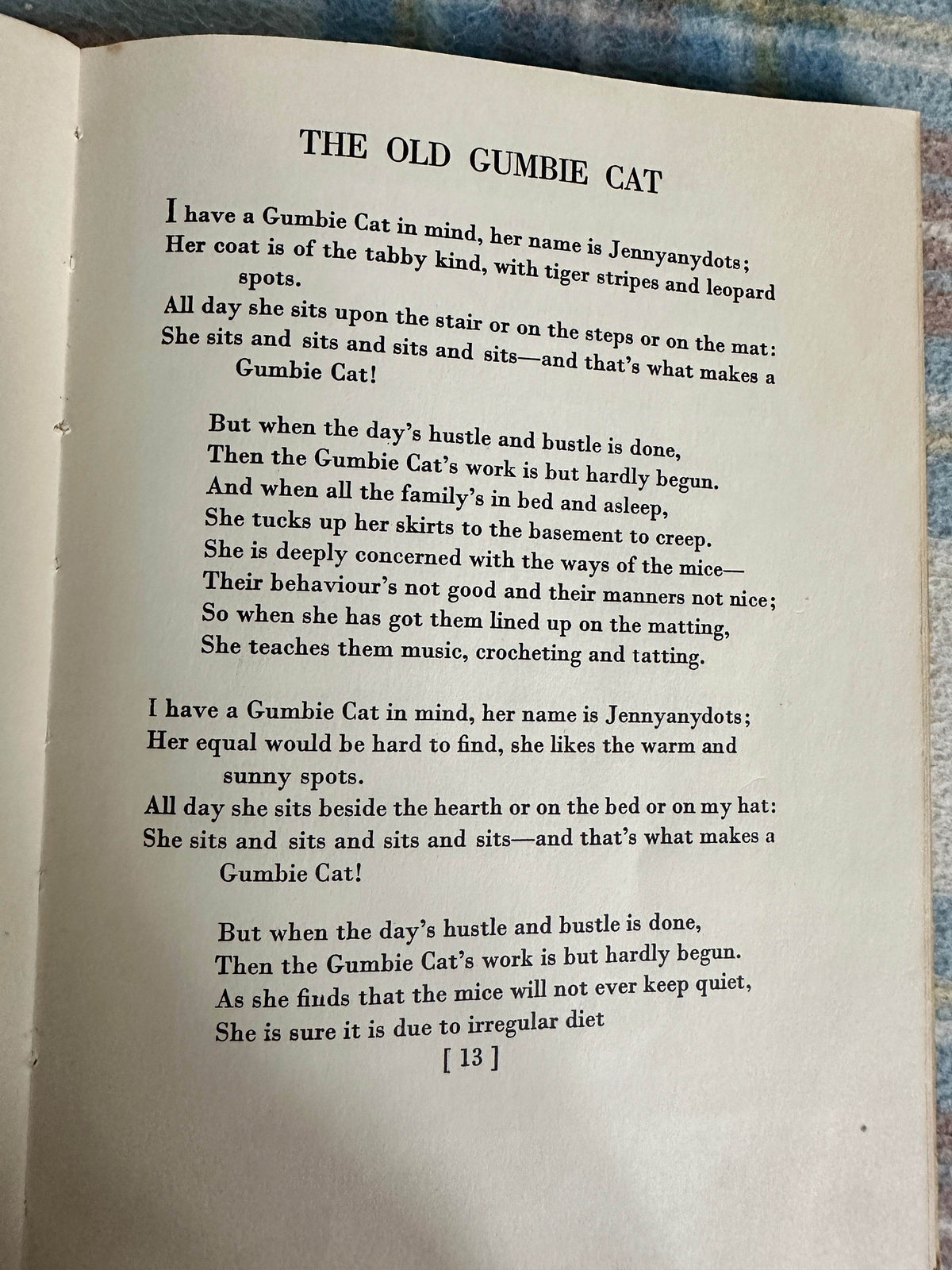 1956 Old Possum’s Book Of Practical Cats - T. S. Eliot(Faber & Faber) - Honeyburn Books (UK)