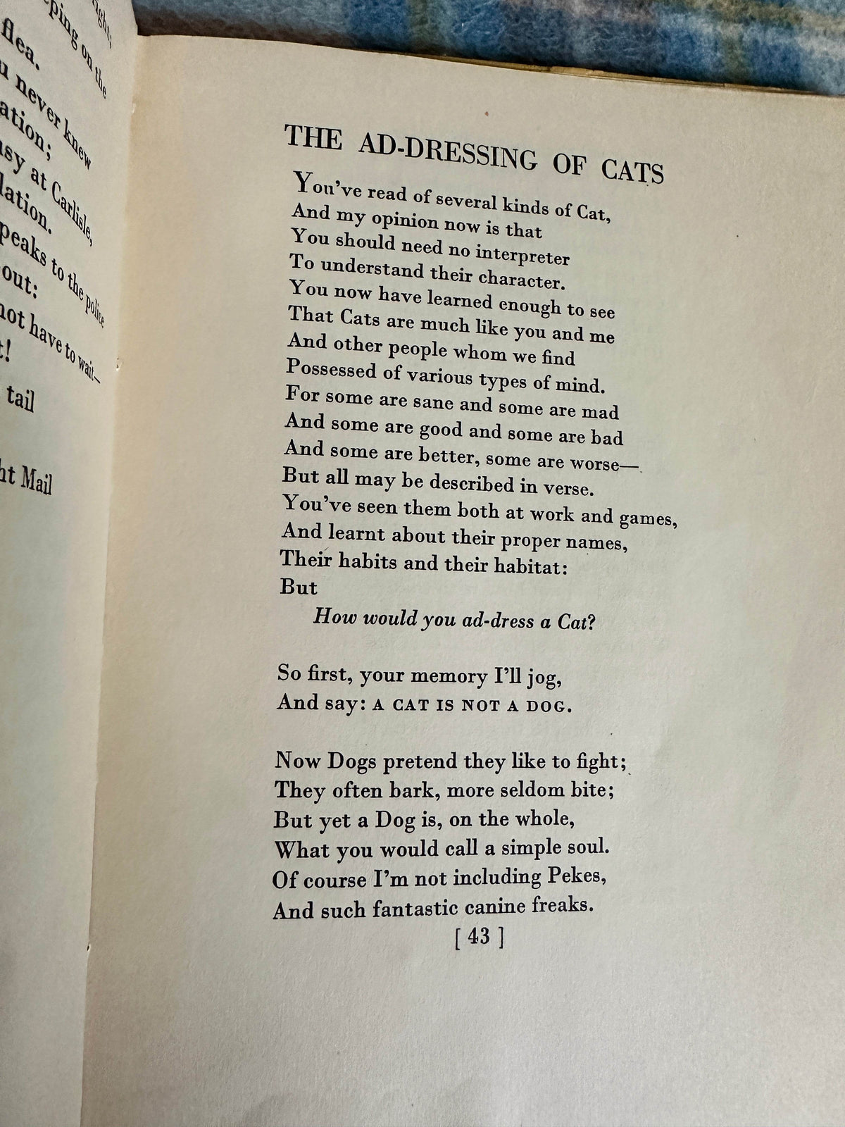 1956 Old Possum’s Book Of Practical Cats - T. S. Eliot(Faber & Faber) - Honeyburn Books (UK)