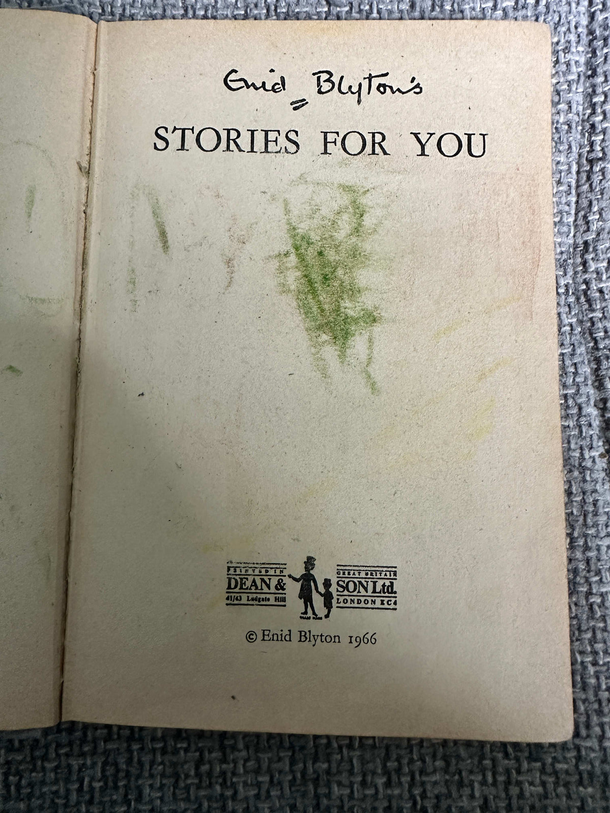 1966 Stories For You - Enid Blyton ( Dean & Son)