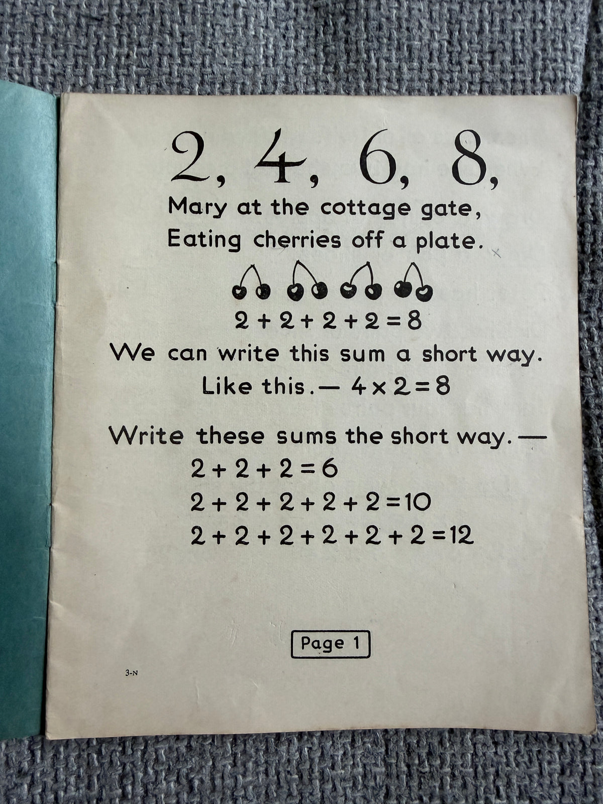 1940 The Peg Family Number Books No.3 (MacMillan & Co Ltd)