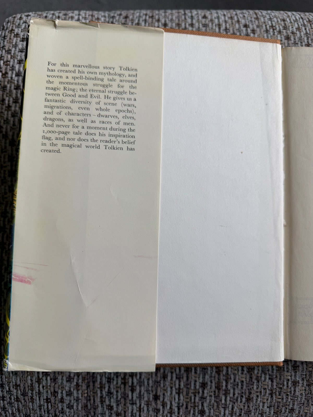 1974 The Lord Of The Rings -J. R. R. Tolkien (3-in-1 Book) Hardback (Book Club Associates)