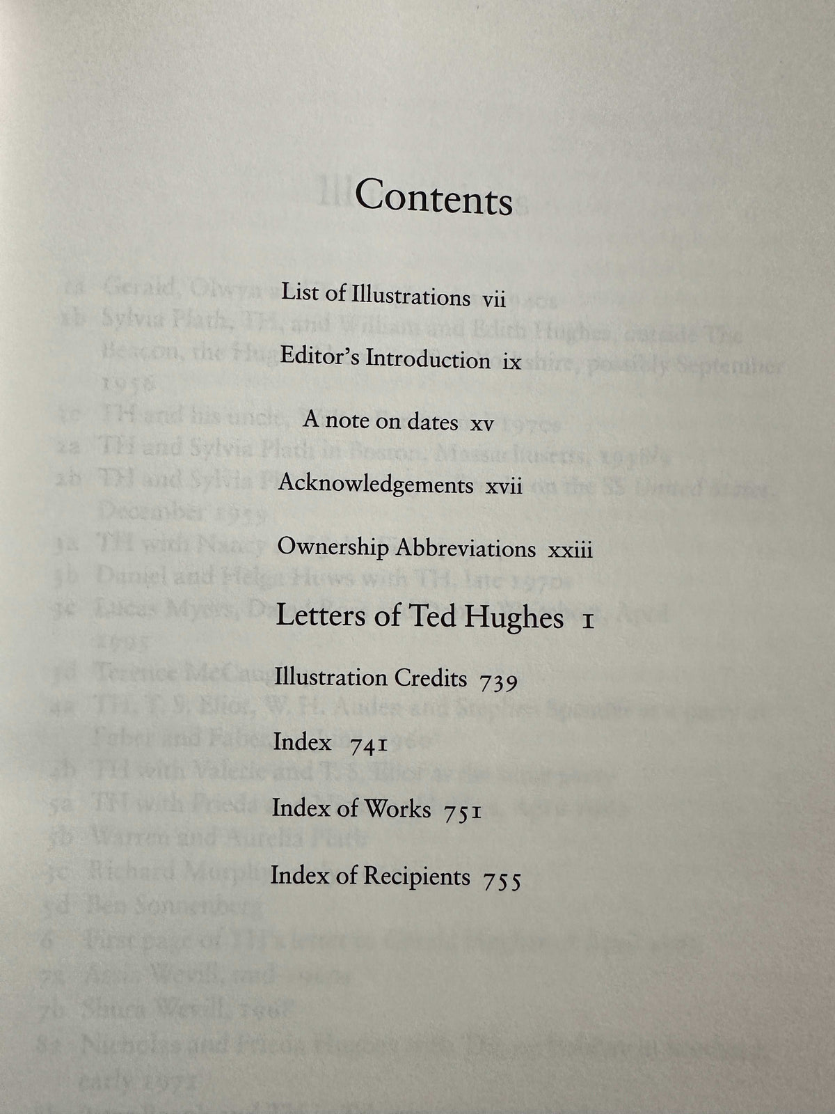 2007 Letters Of Ted Hughes - Christopher Reid (Faber & Faber)
