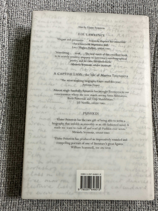 2001 Ted Hughes: The Life Of A Poet - Elaine Feinstein (Weidenfeld & Nicolson)
