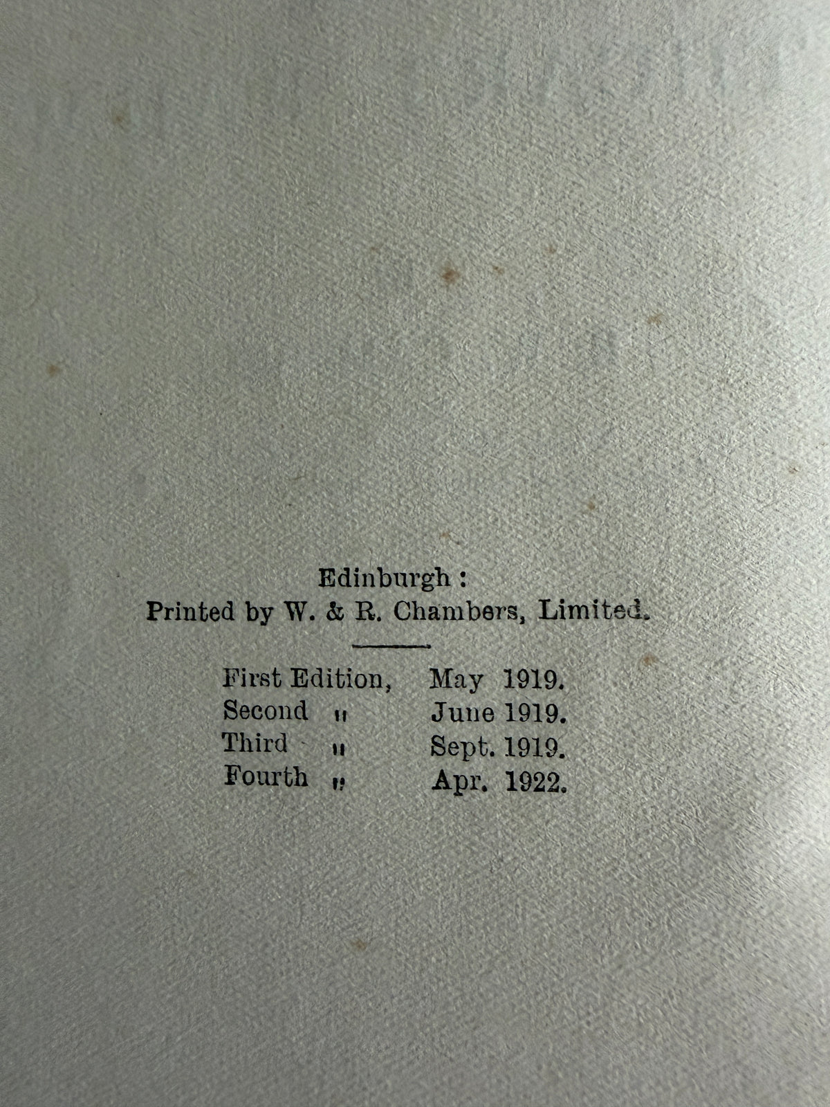 1922 Snooker Tam Of The Cathcart Railway - R. W. Campbell (W. & R. Chambers Ltd)