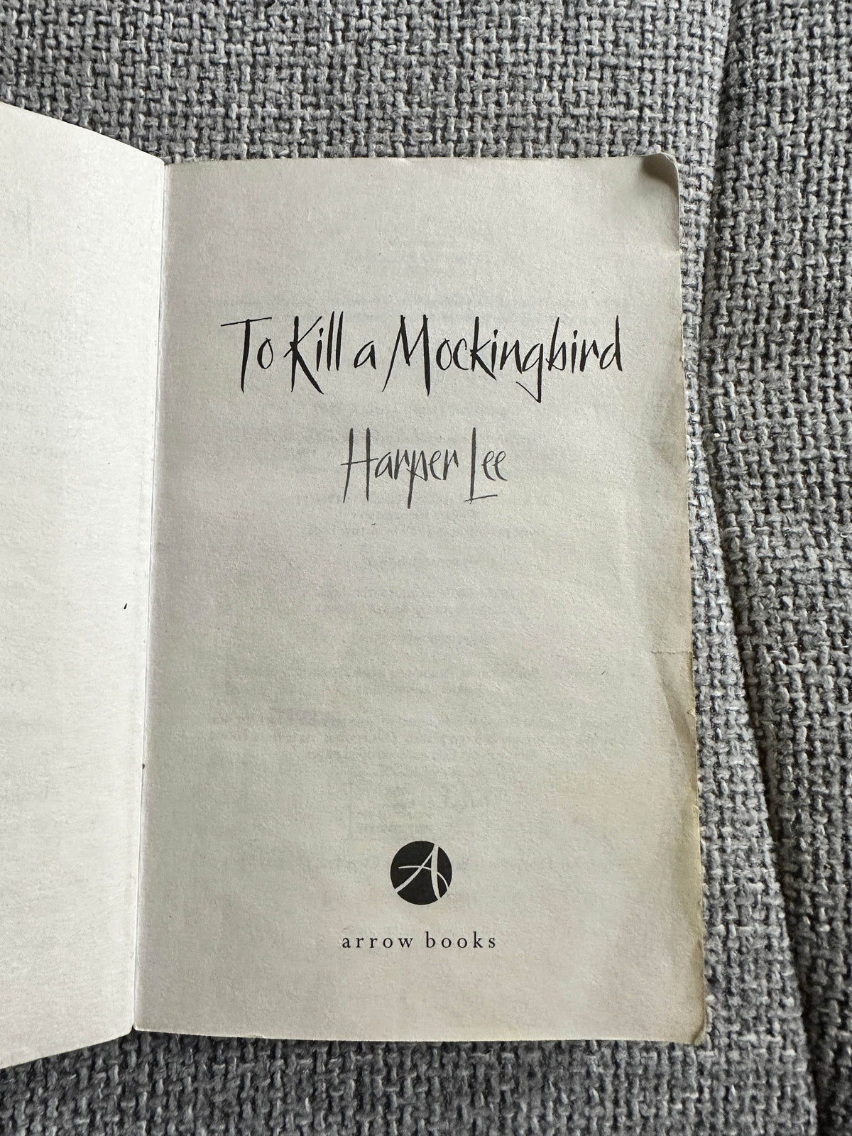 2010 To Kill A Mockingbird - Harper Lee (Arrow Books)60th Anniversary Edition - Honeyburn Books (UK)
