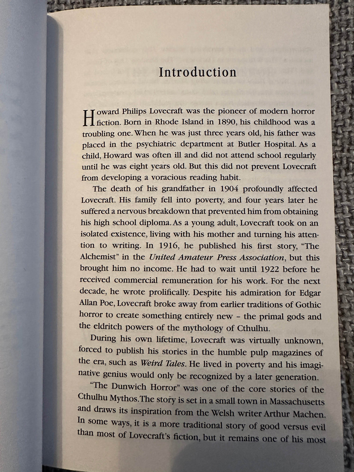 2020 The Dunwich Horror & Other Stories - H.P. Lovecraft(Arcturus Holdings Ltd) - Honeyburn Books (UK)