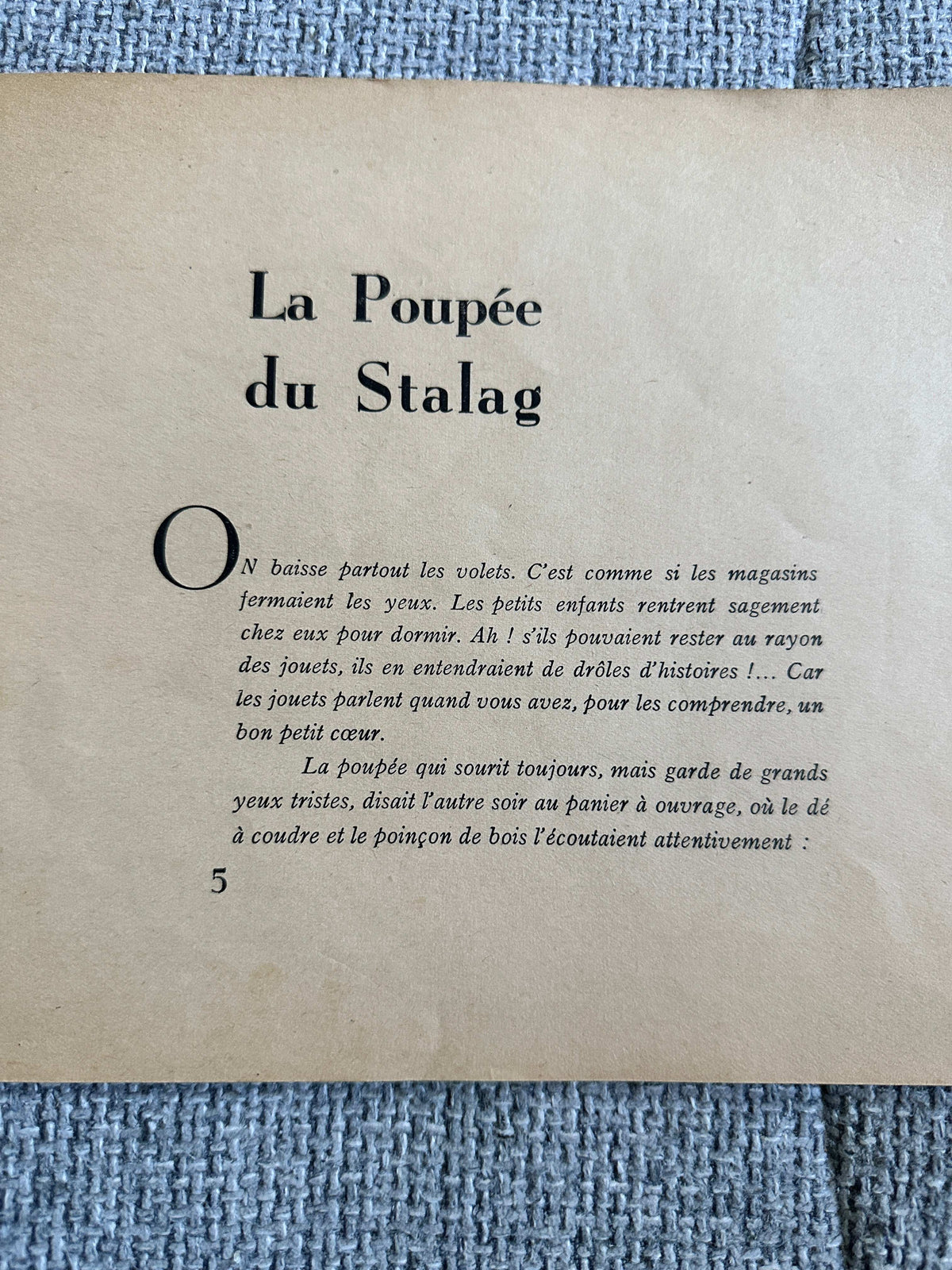 1945*1st* La Poupée du Stalag - Lily Lambert (Illust Josette Boland) Charles Dessart Pub Bruxelles