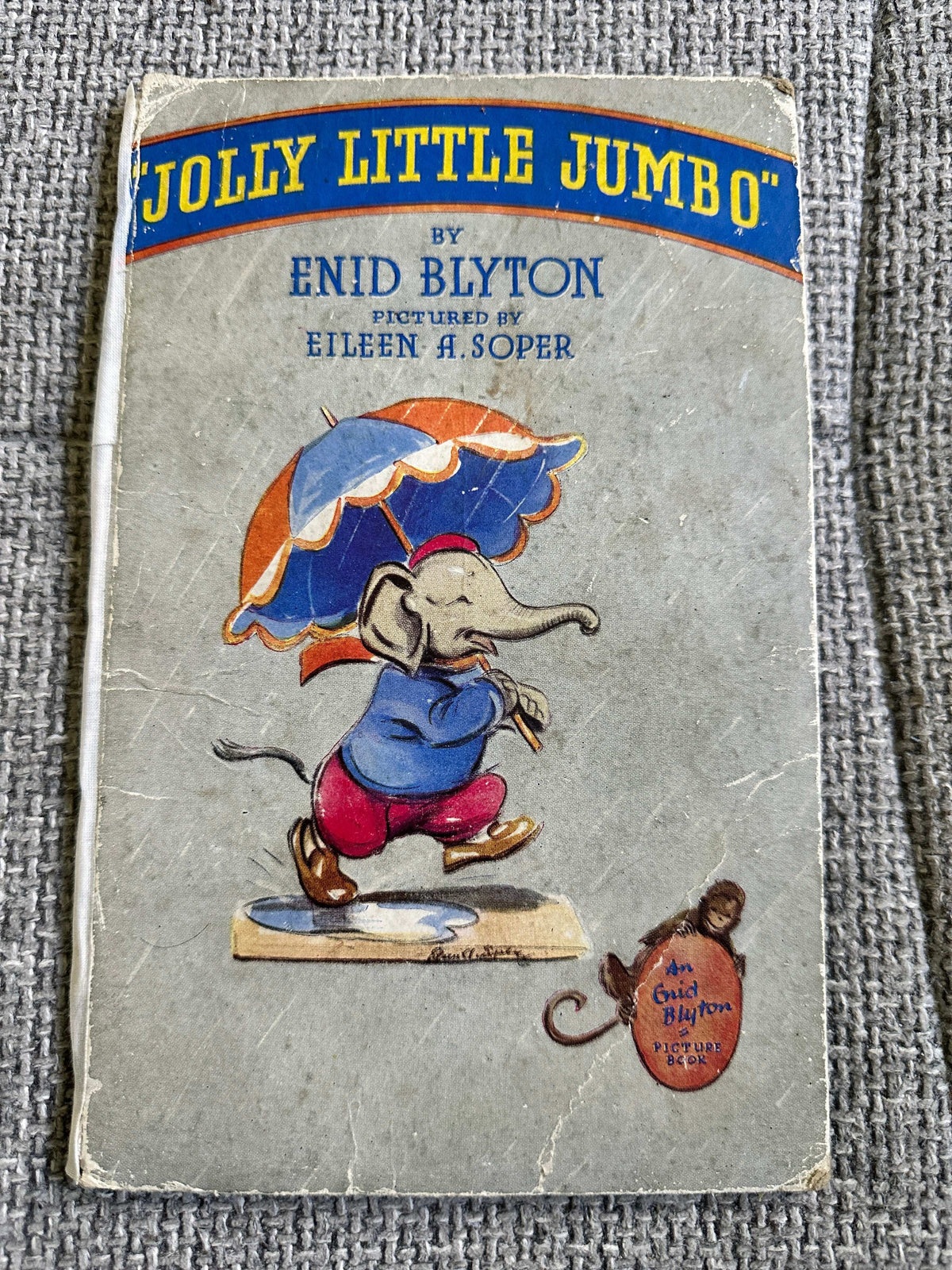 1945*1st* Jolly Little Jumbo - Enid Blyton (Eileen A. Soper Illust) The Brockhampton Book Co Ltd
