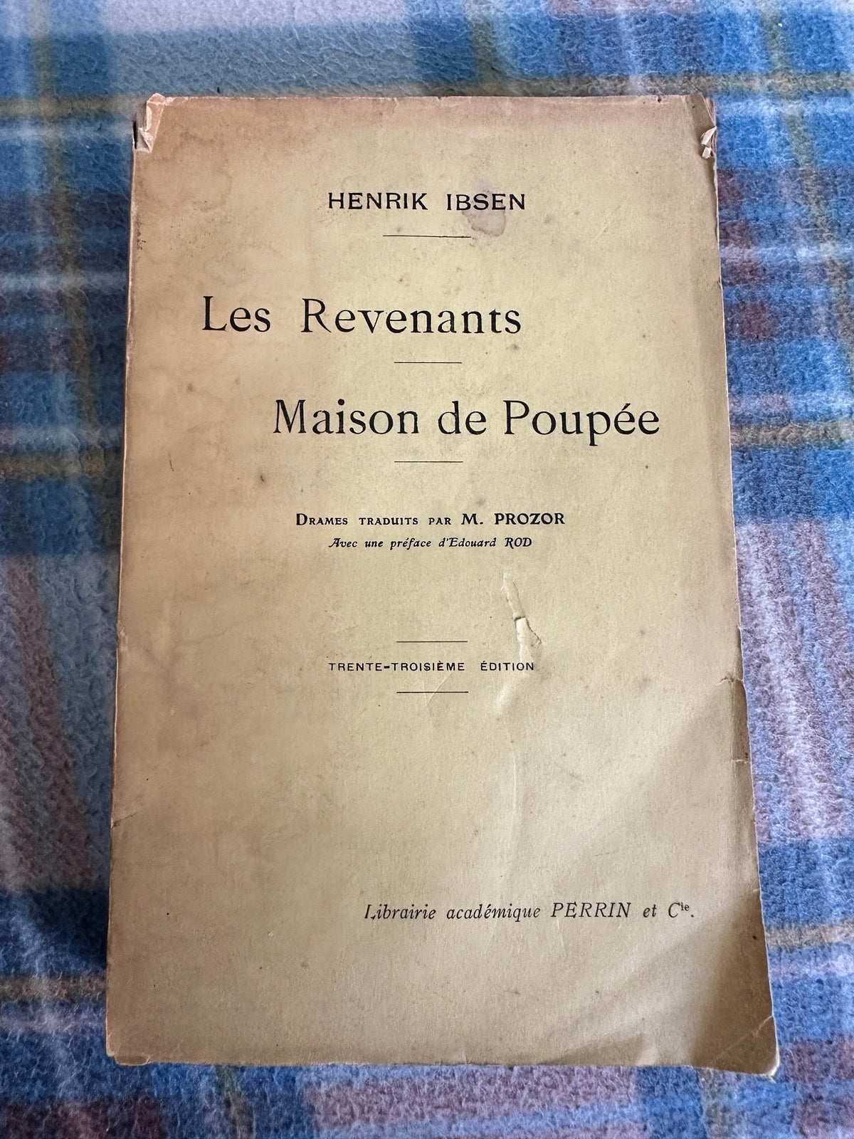 1927 Les Revenants / Maison de Poupée - Henrik Ibsen(Perrin & Co) - Honeyburn Books (UK)